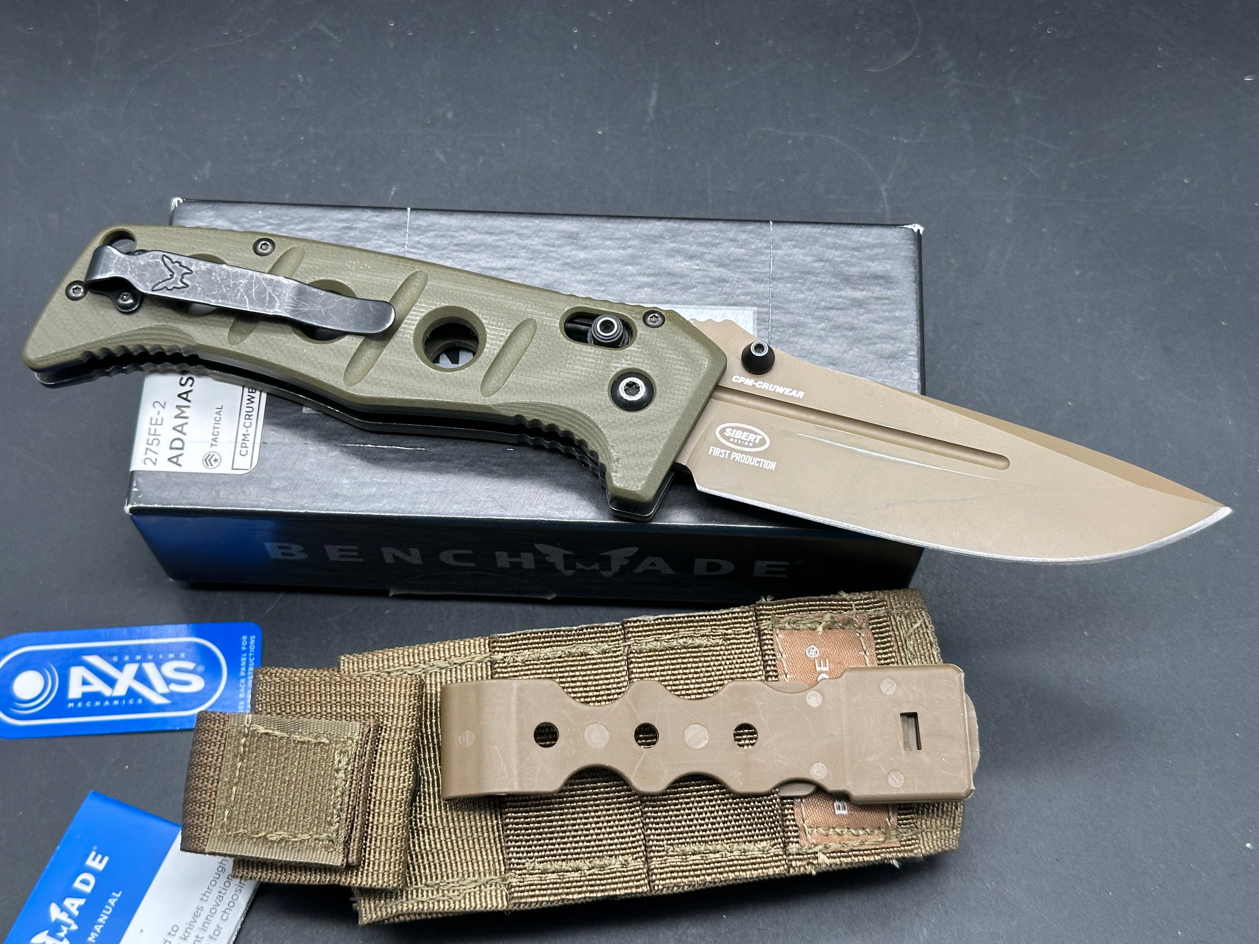 Benchmade Large Adamas First Production - Early Adamas CPM CruWear