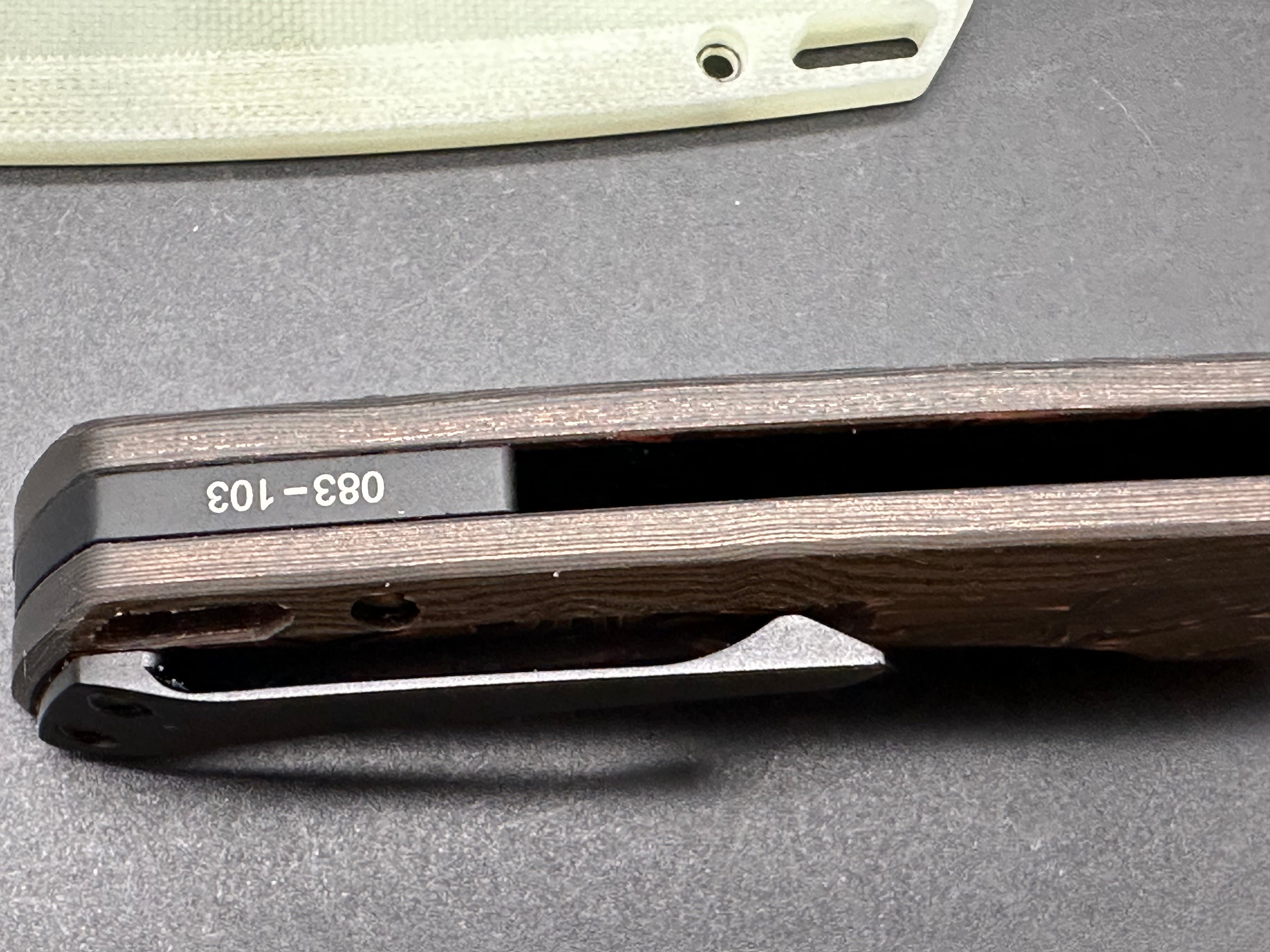 EMPEDC Nymble First Production Run liner lock custom scales