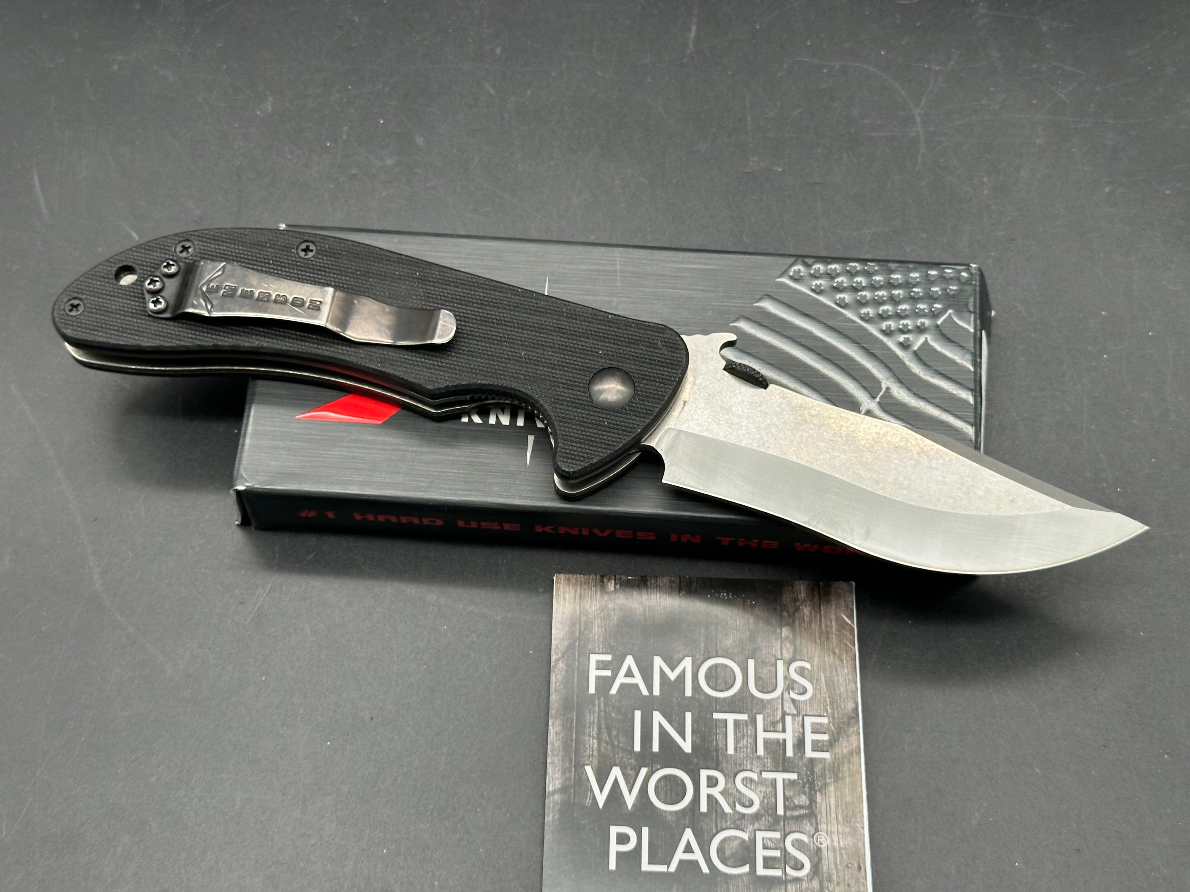 Emerson Iron Dragon liner lock black G10 154CM