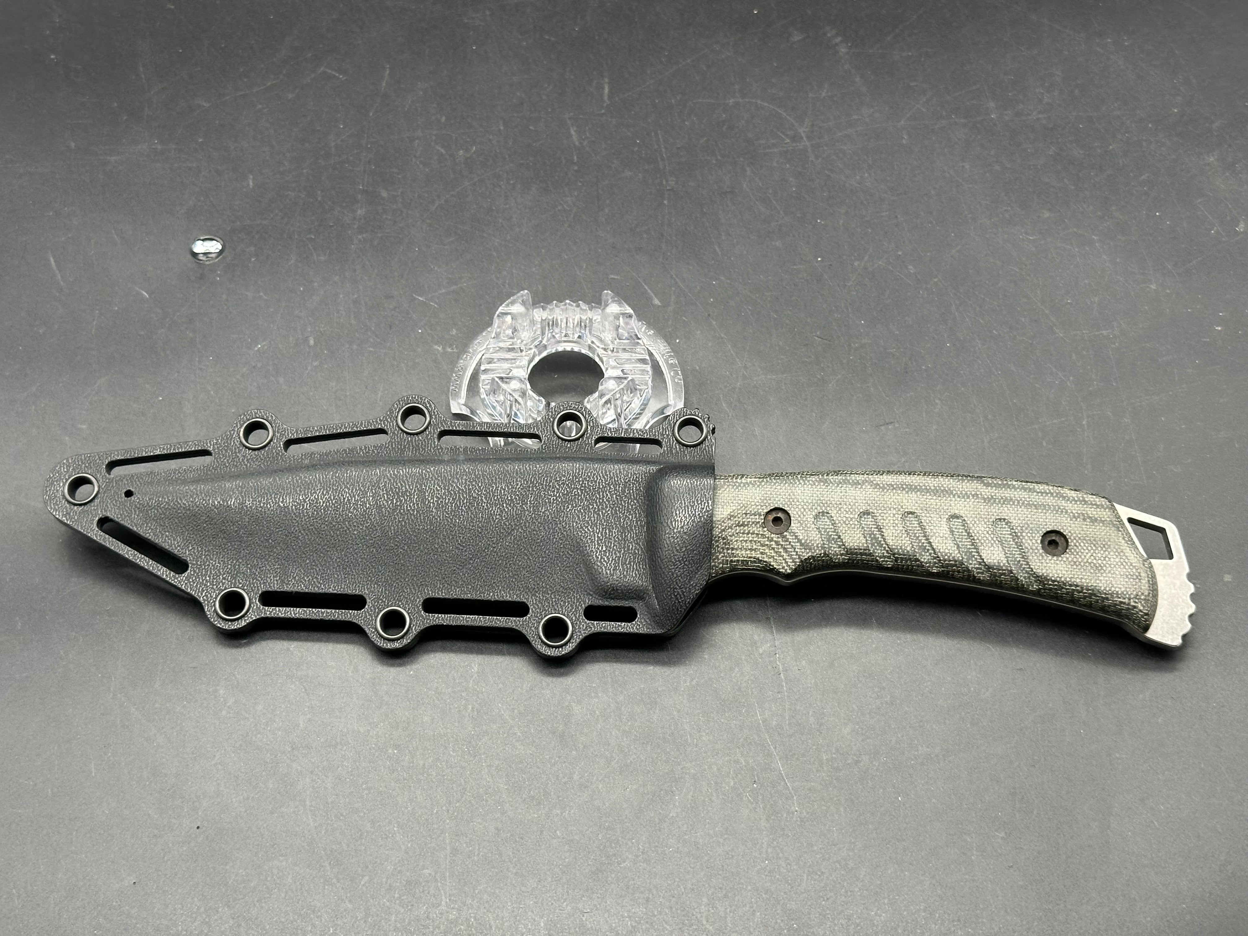 SOG Pillar OD Green Canvas Micarta (5" Satin DP) CPM-S35VN Blade, No Tek-Lok