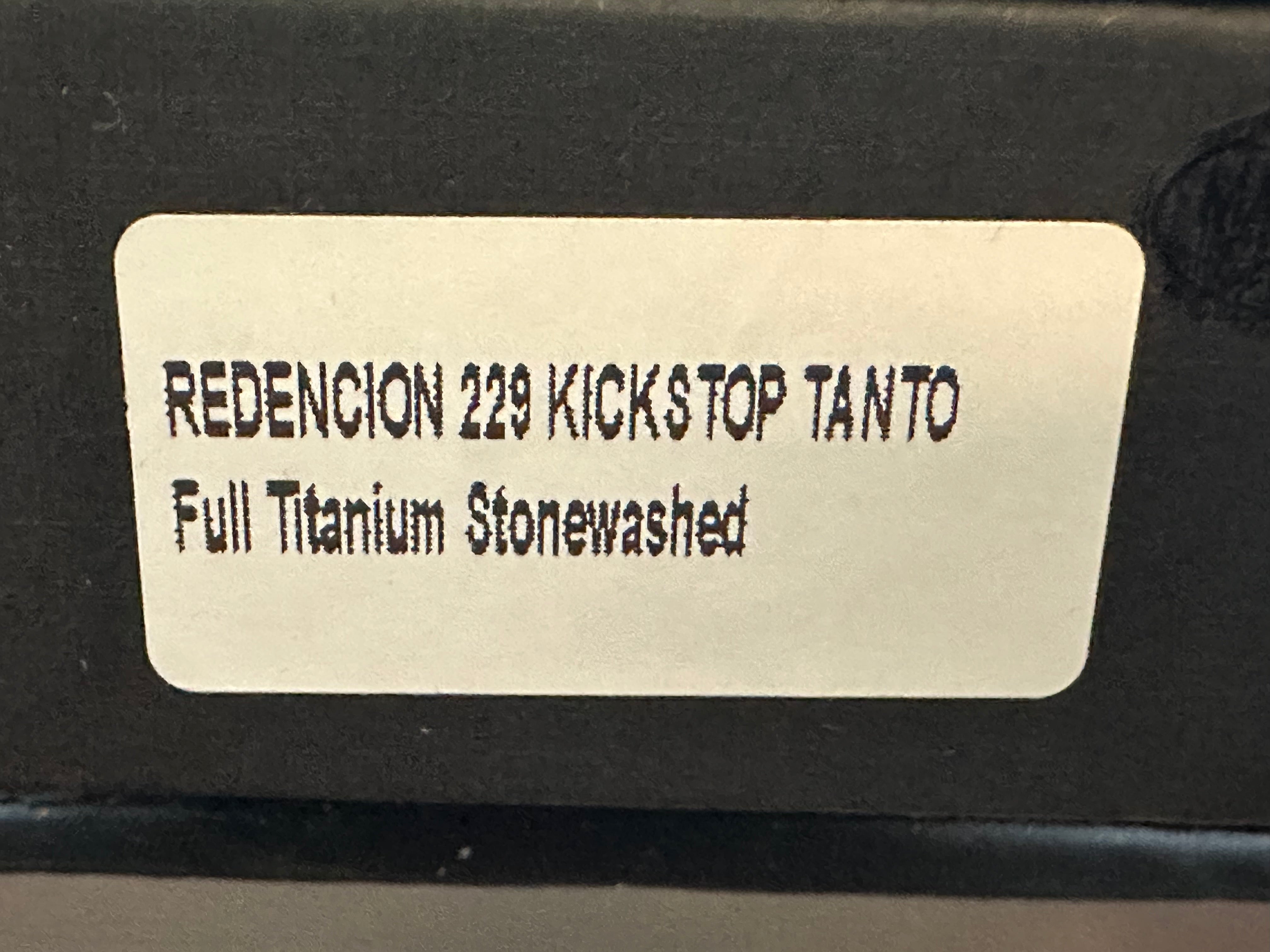 Chaves Redencion Kickstop Tanto M390 blade