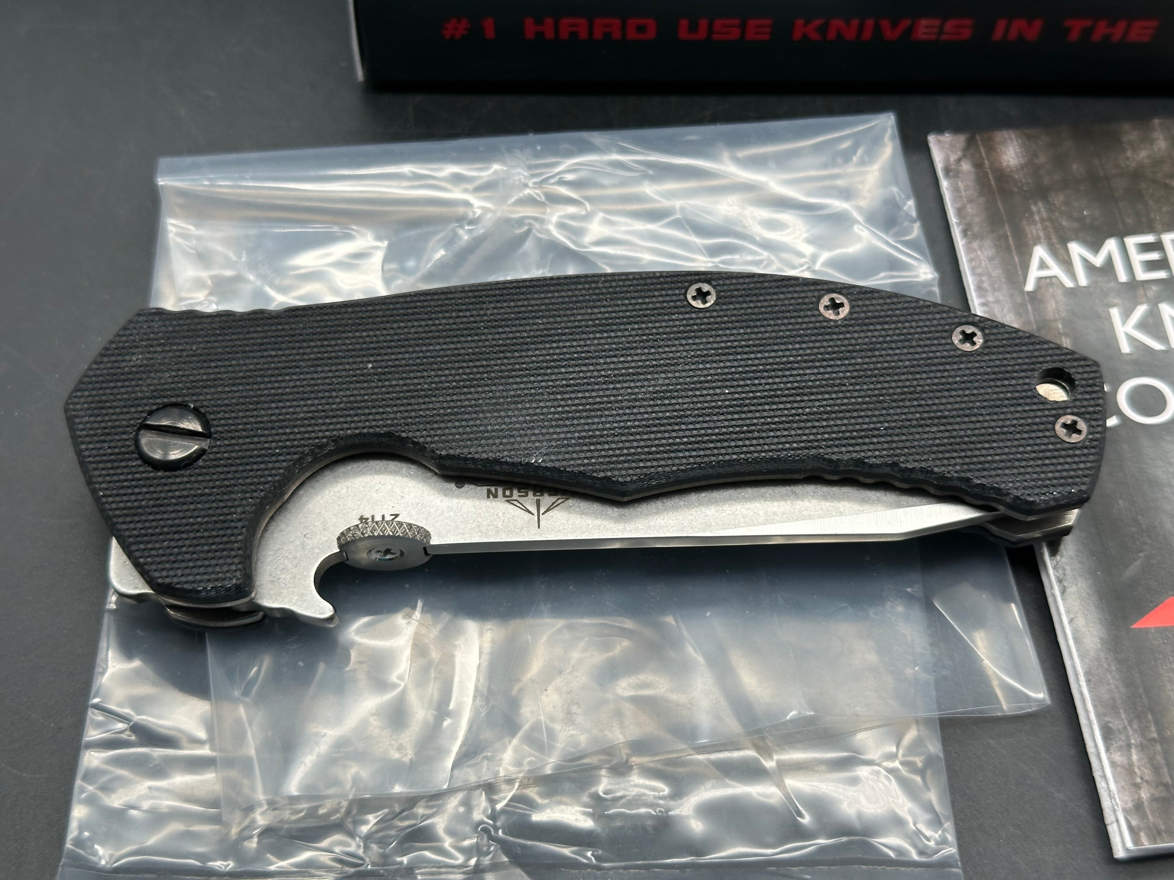 Emerson Roadhouse SF black G10 / 154CM