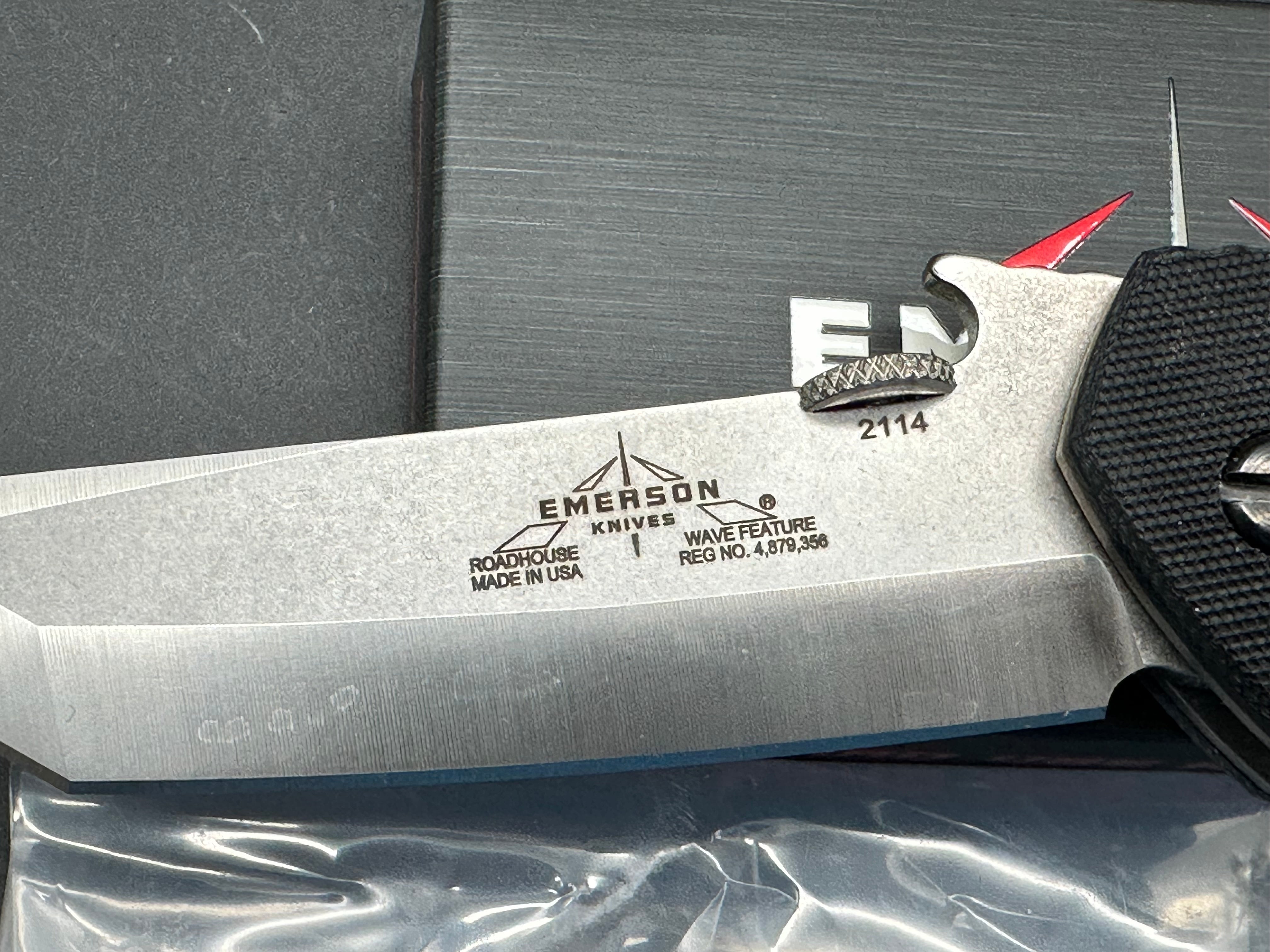 Emerson Roadhouse SF black G10 / 154CM