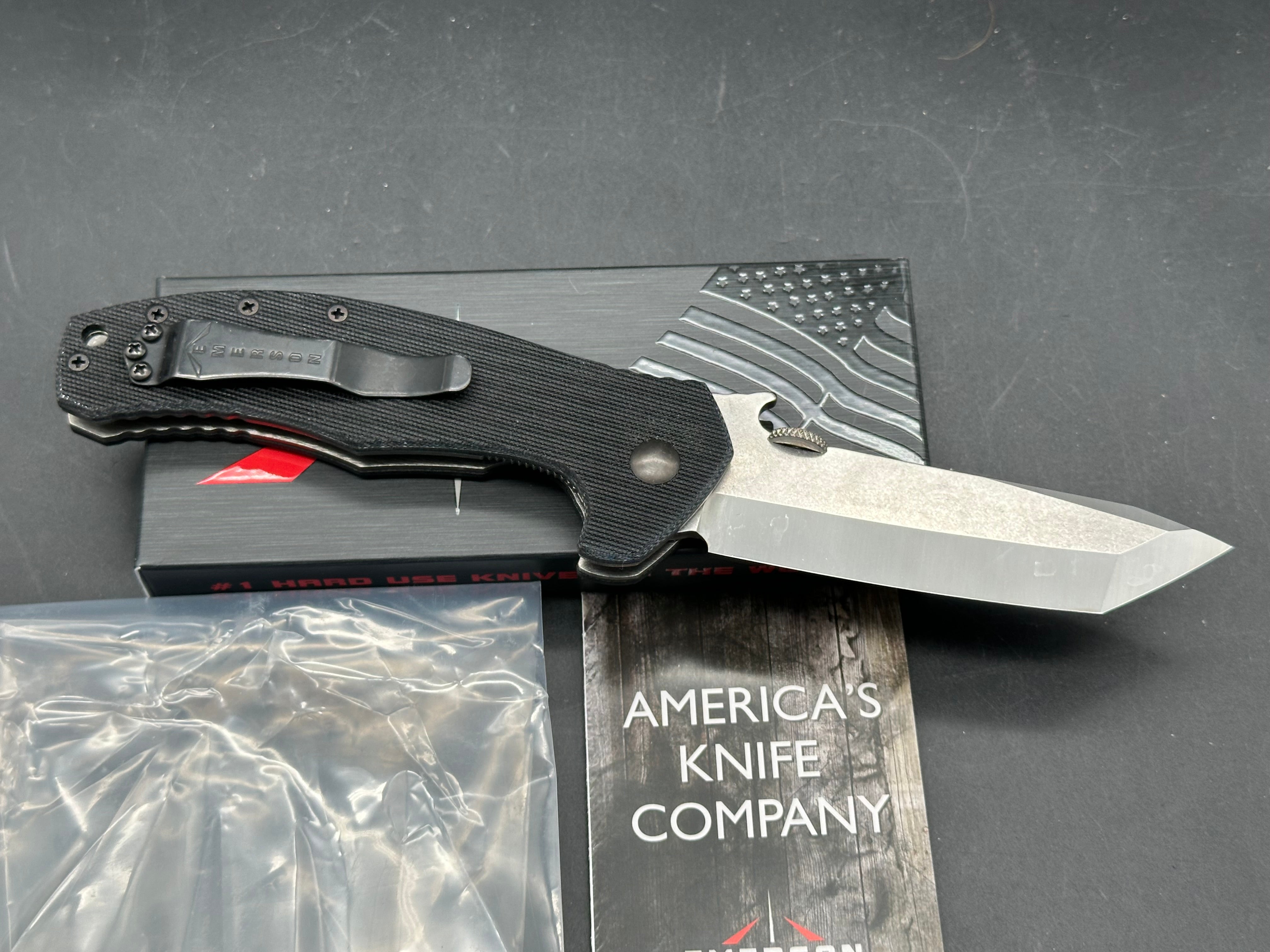 Emerson Roadhouse SF black G10 / 154CM