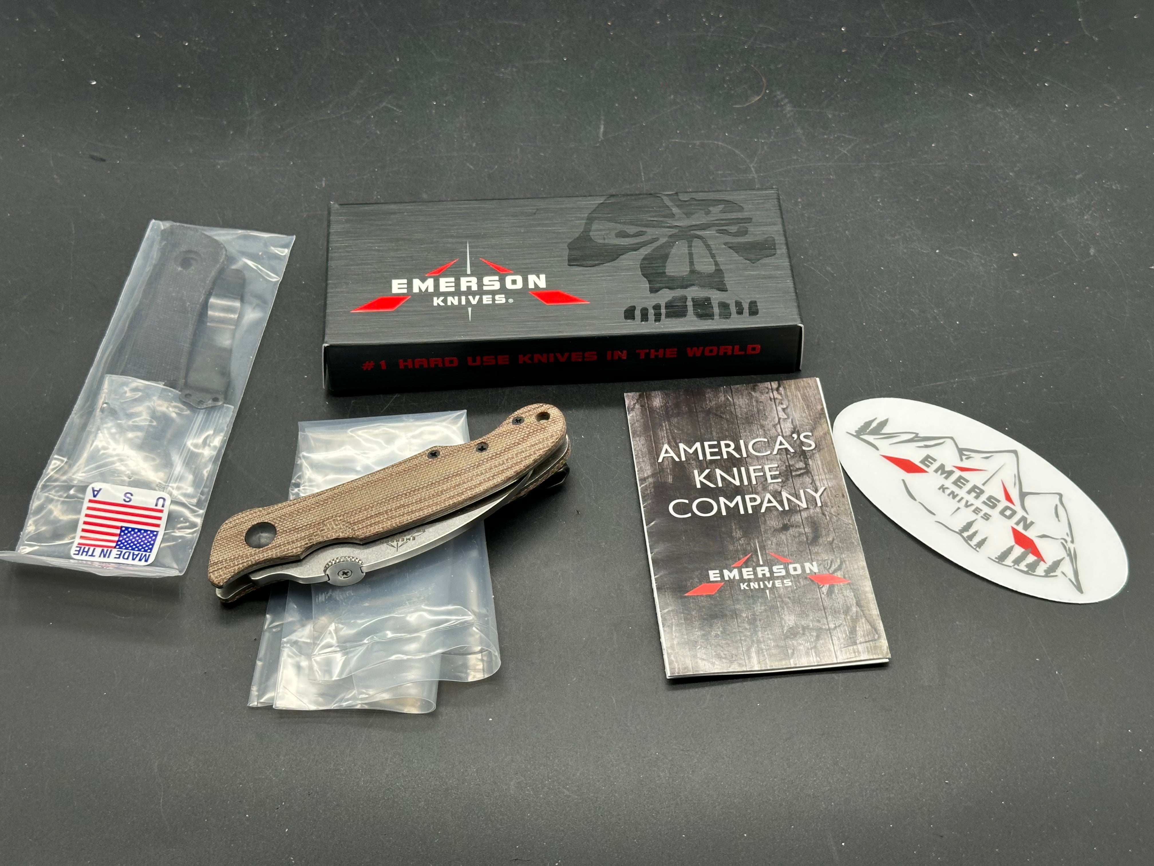 Emerson Elvia with Pete Gray Monster Thumbdisk, and Lynch deep carry pocket Clip