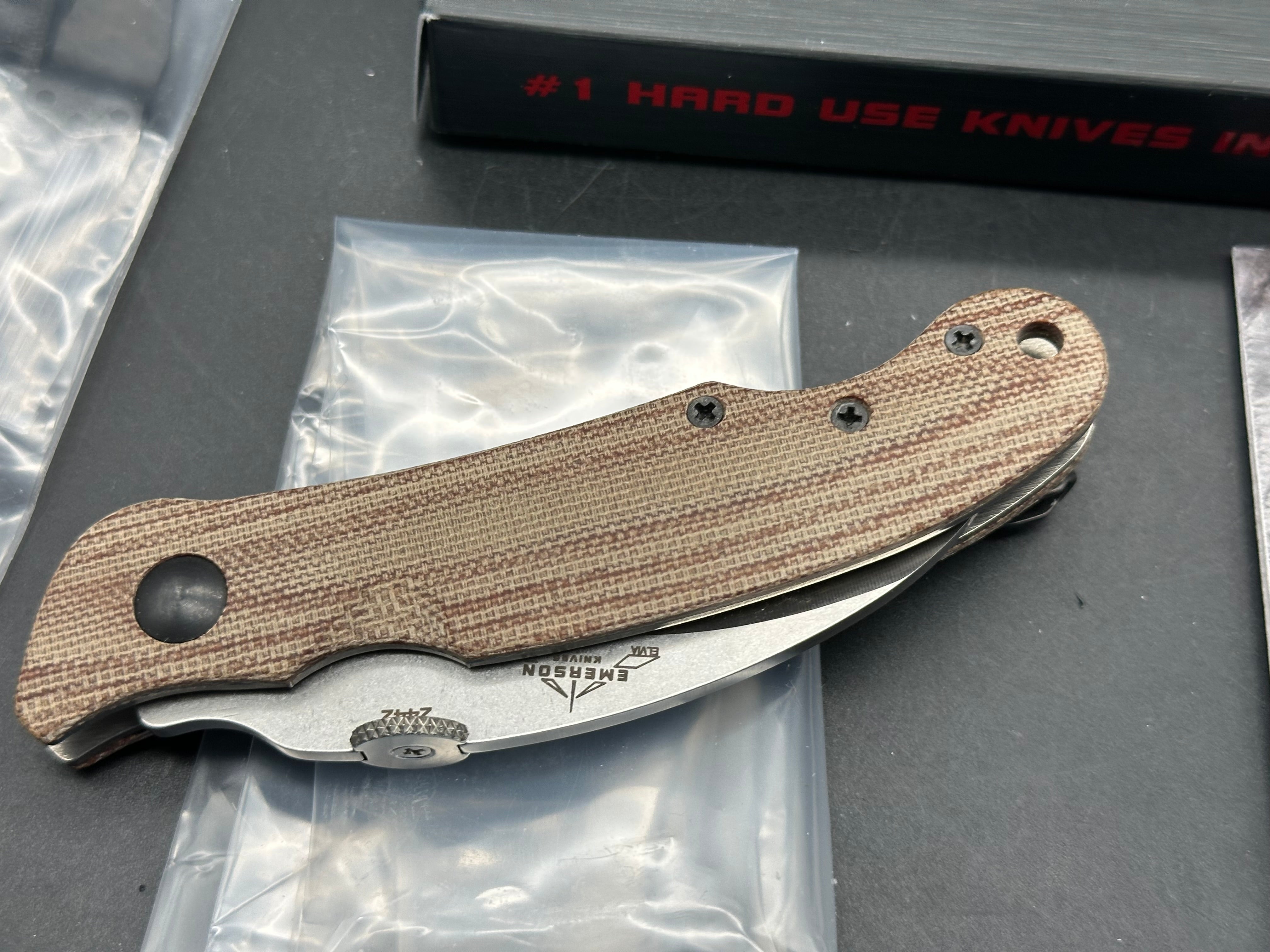 Emerson Elvia with Pete Gray Monster Thumbdisk, and Lynch deep carry pocket Clip