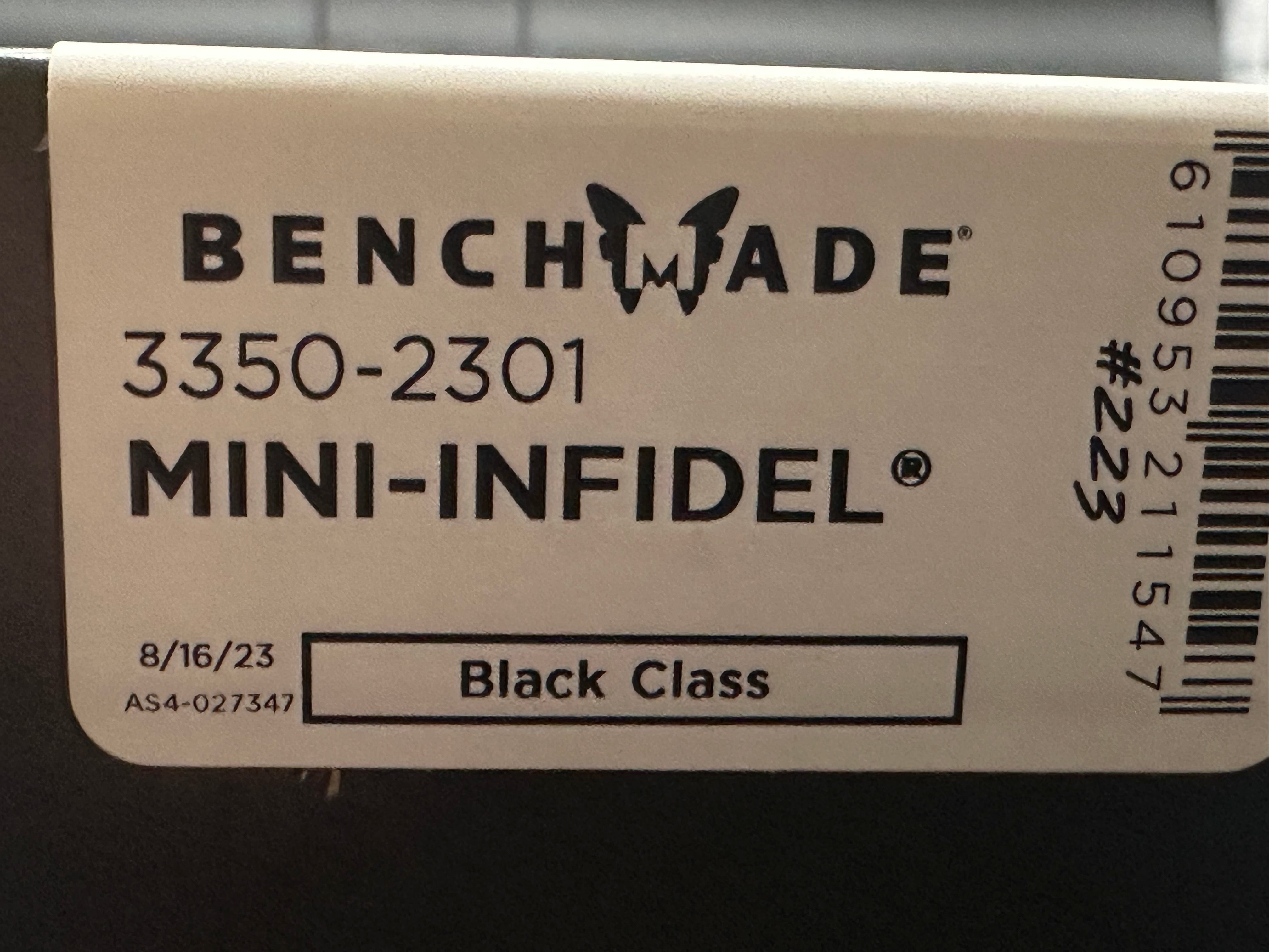 Benchmade Limited Edition Mini Infidel OTF Knife Crater Blue (3.1" SW S30V)