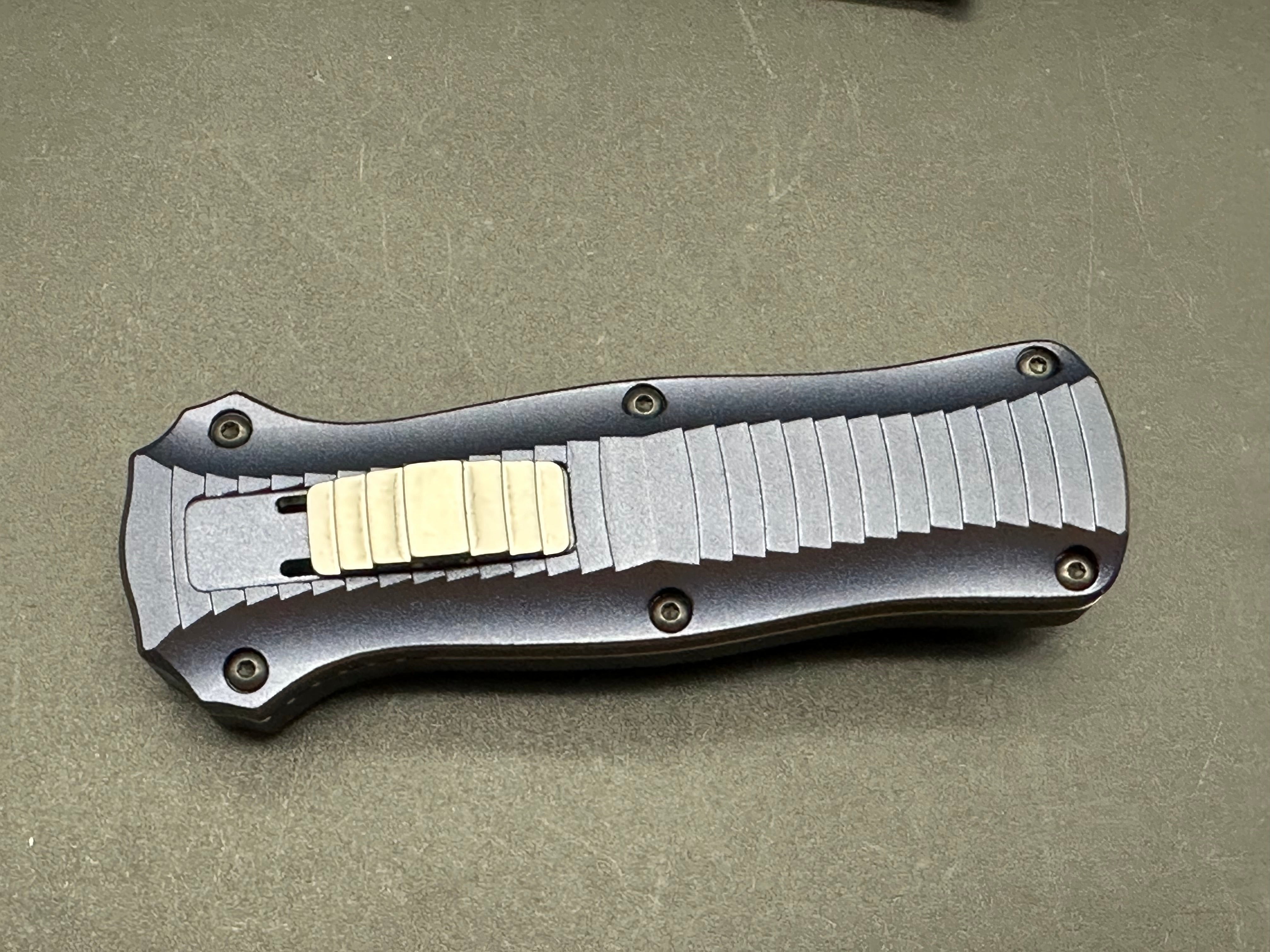 Benchmade Limited Edition Mini Infidel OTF Knife Crater Blue (3.1" SW S30V)