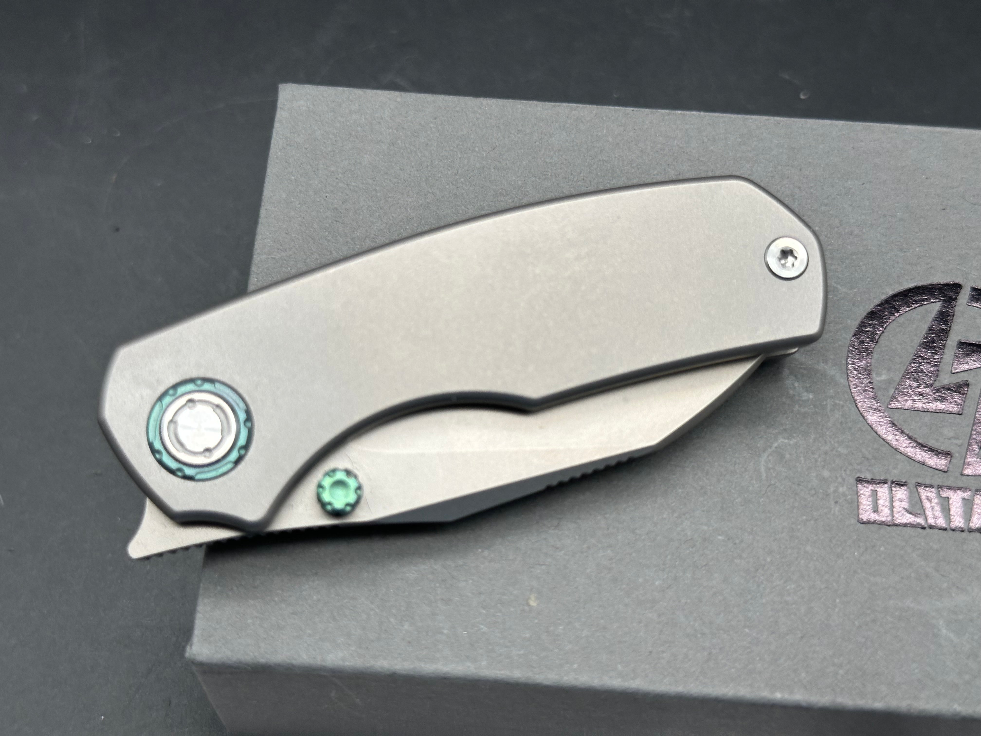 Olitans Mini Ti-Mastiff T074( 2.36'' + Bohler M390 + Titanium )