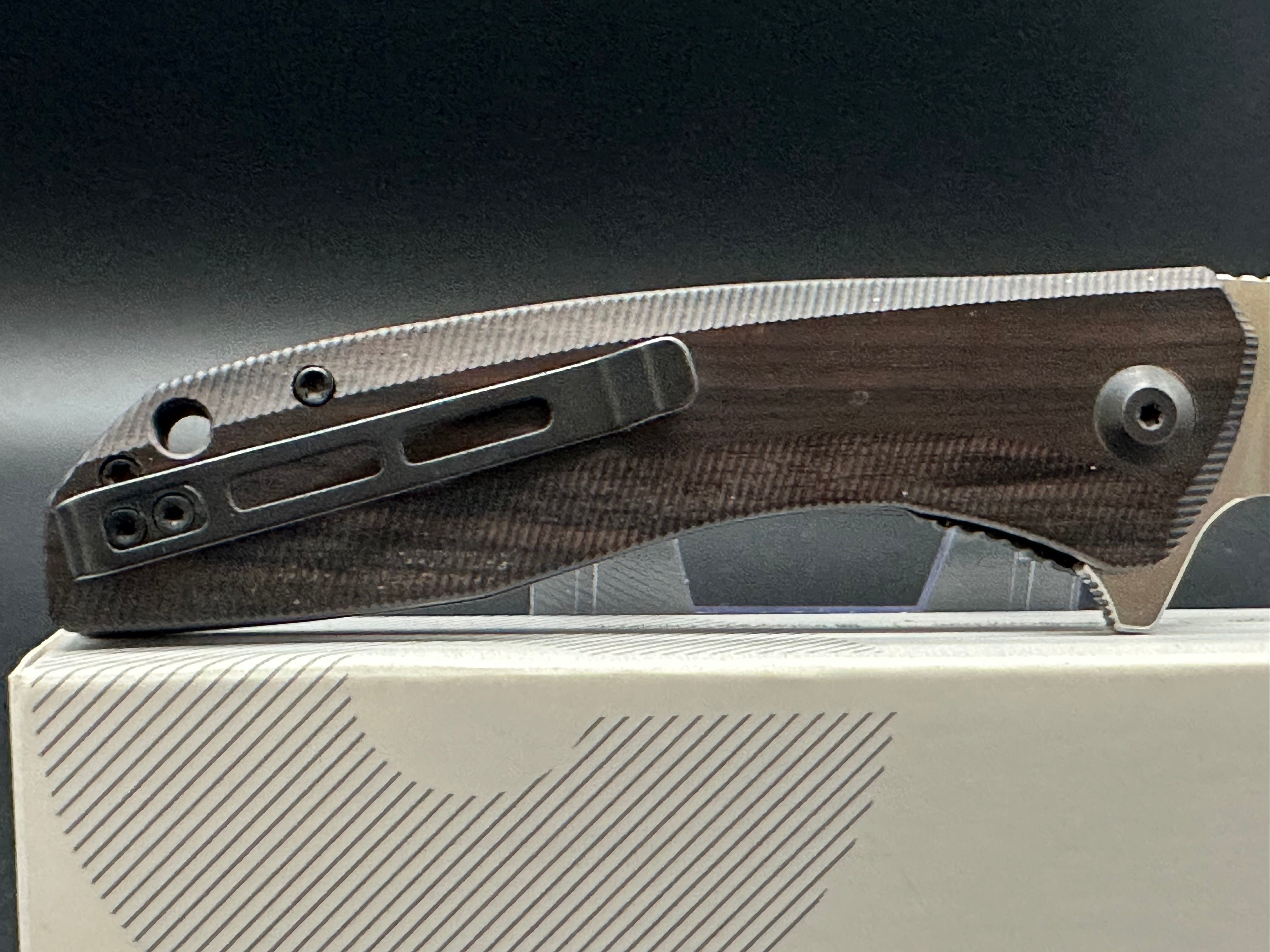 CIVIVI Baklash Flipper Liner Lock Knife Ebony Wood