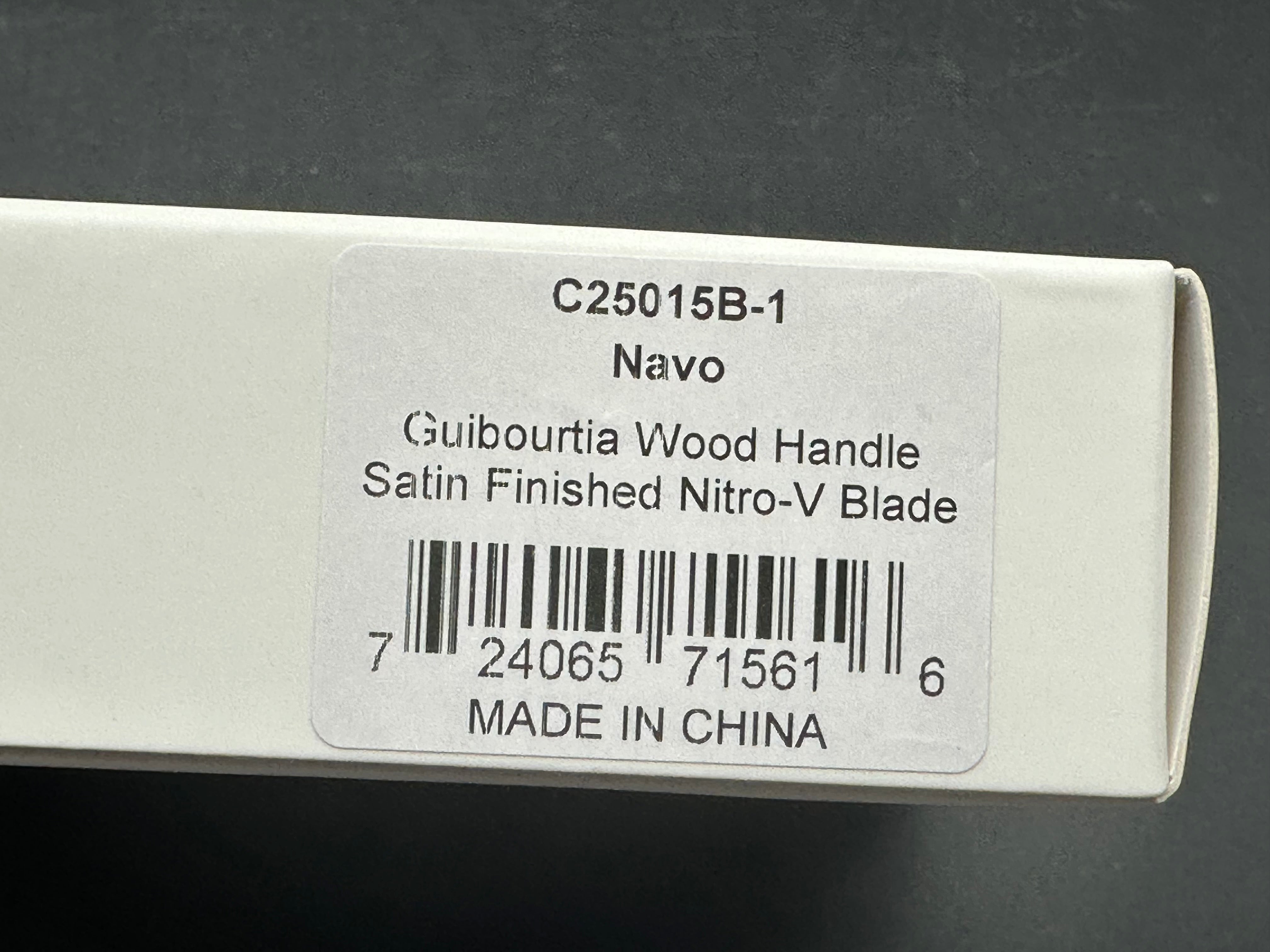 CIVIVI NAVO GUIBOURTIA WOOD HANDLE NITRO-V PLAIN EDGE SATIN