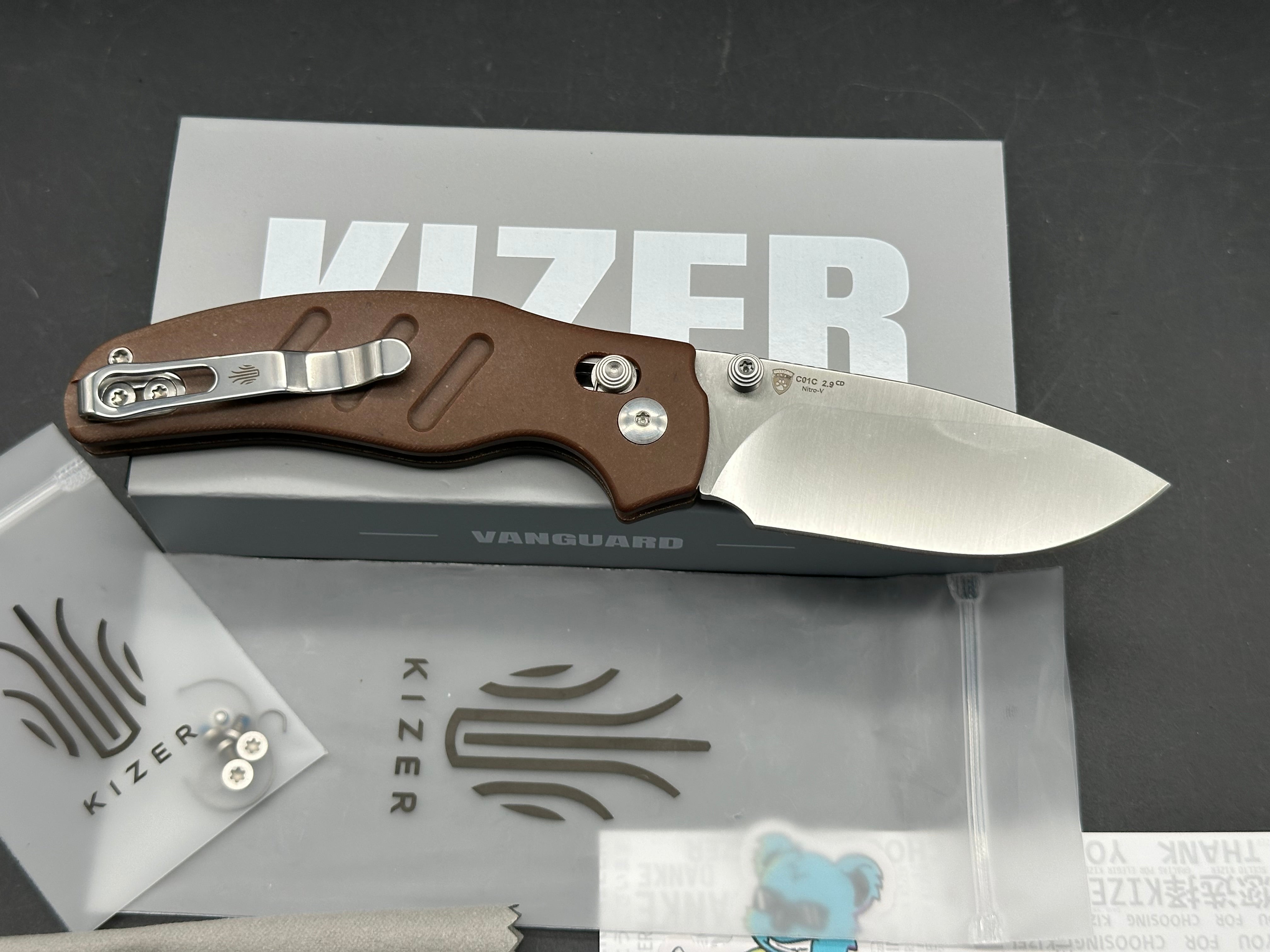 Kizer Sheepdog C01C 2.9 CD | Kizer Clutch Lock™ | Norplex UltreX™ Micarta | Nitro-V