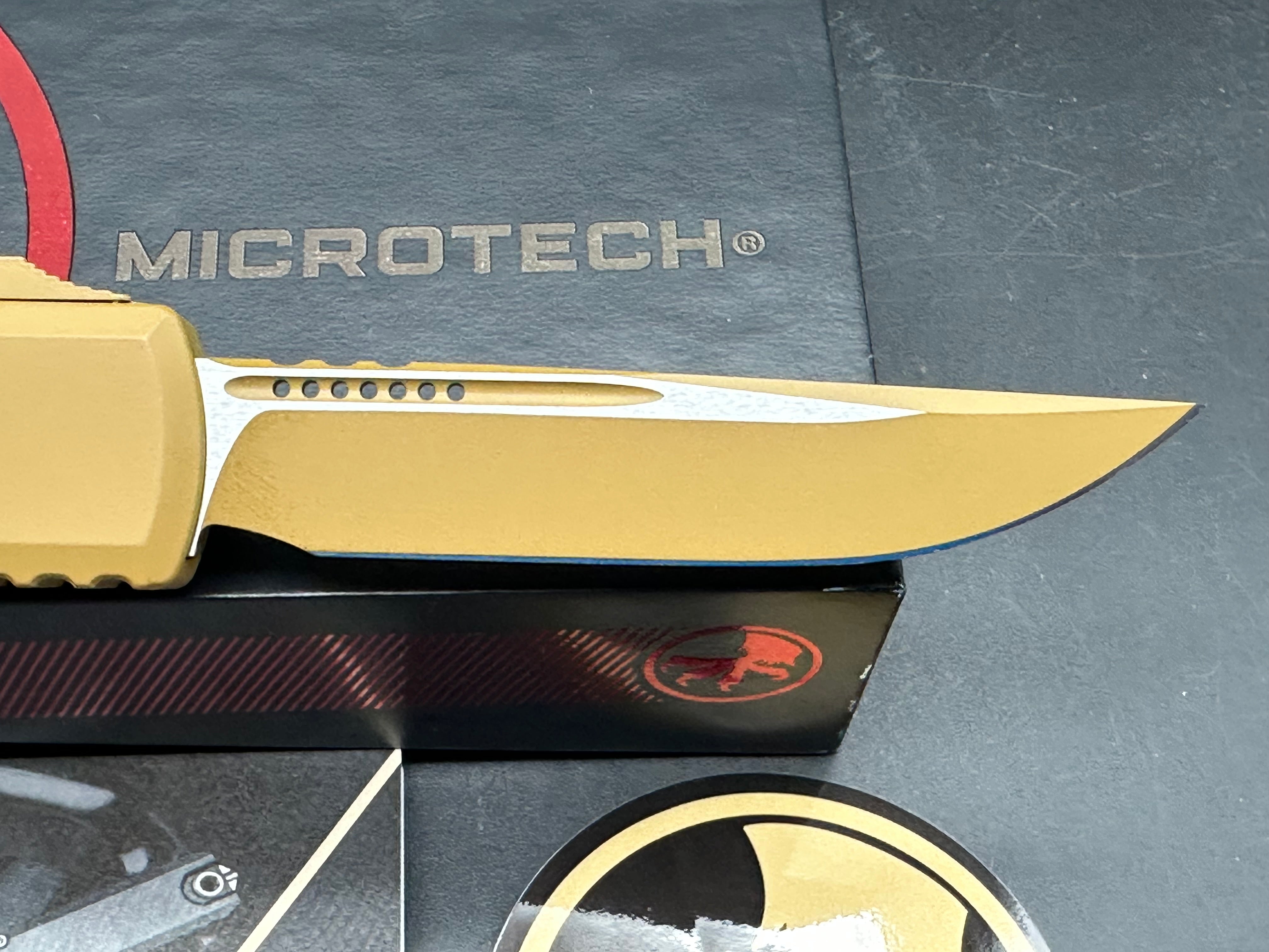 MICROTECH (Zero Blade Play) ULTRATECH ZBP OTF AUTOMATIC KNIFE CERAKOTE TAN