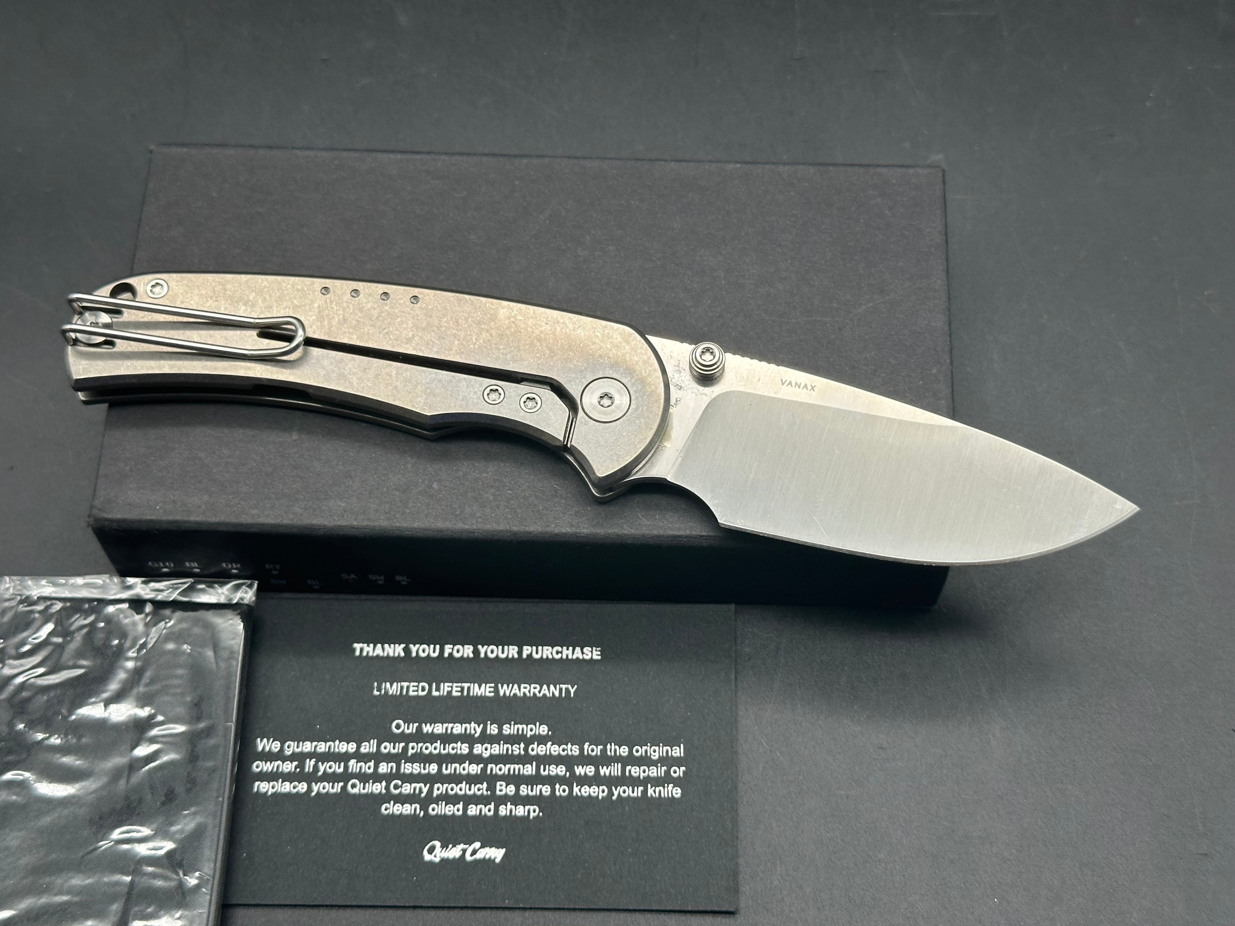 Quiet Carry Drift titanium handle w/Vanax