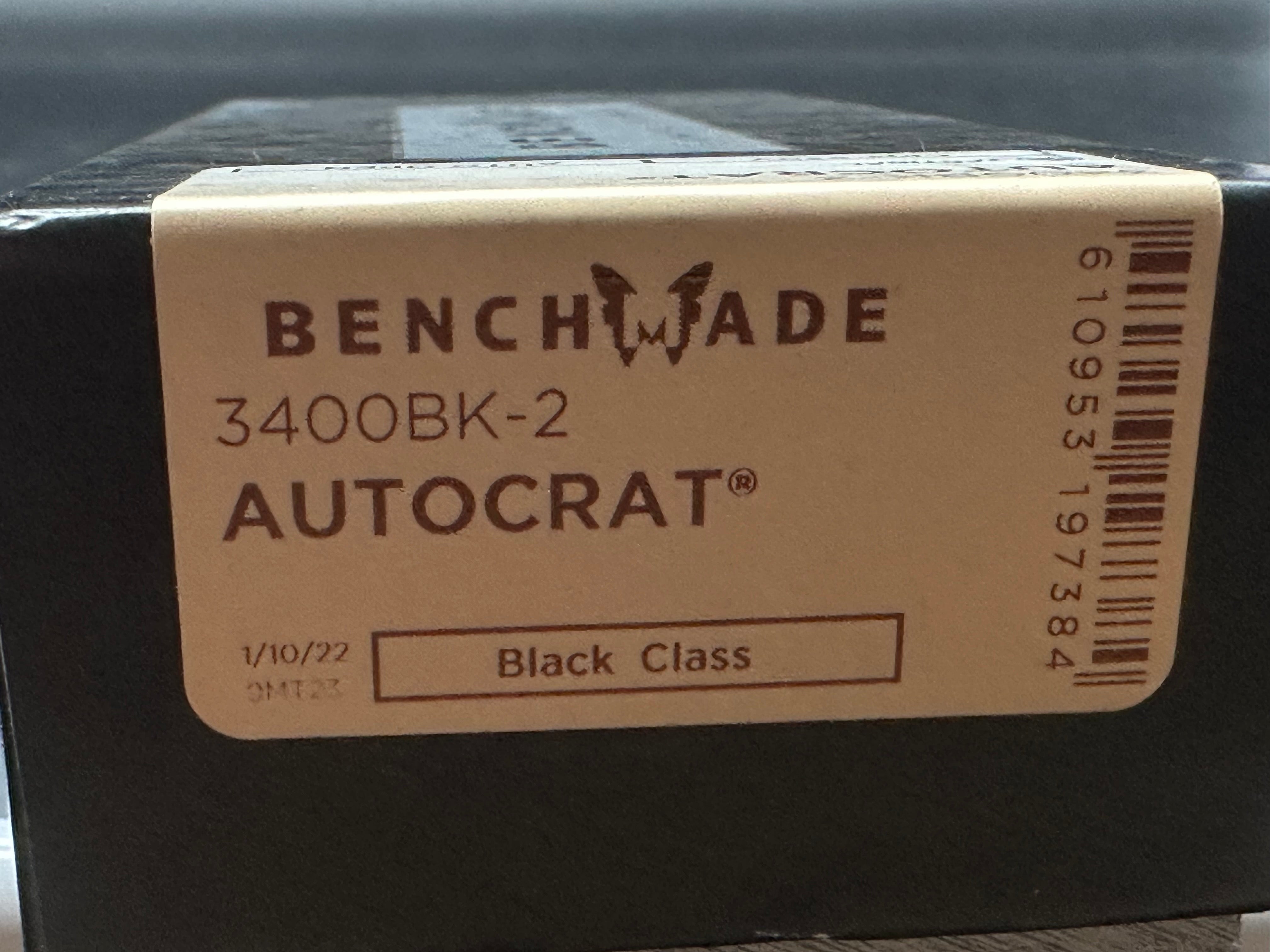 Benchmade Autocrat D/A OTF Automatic Knife Tan G-10 (3.71" Black)