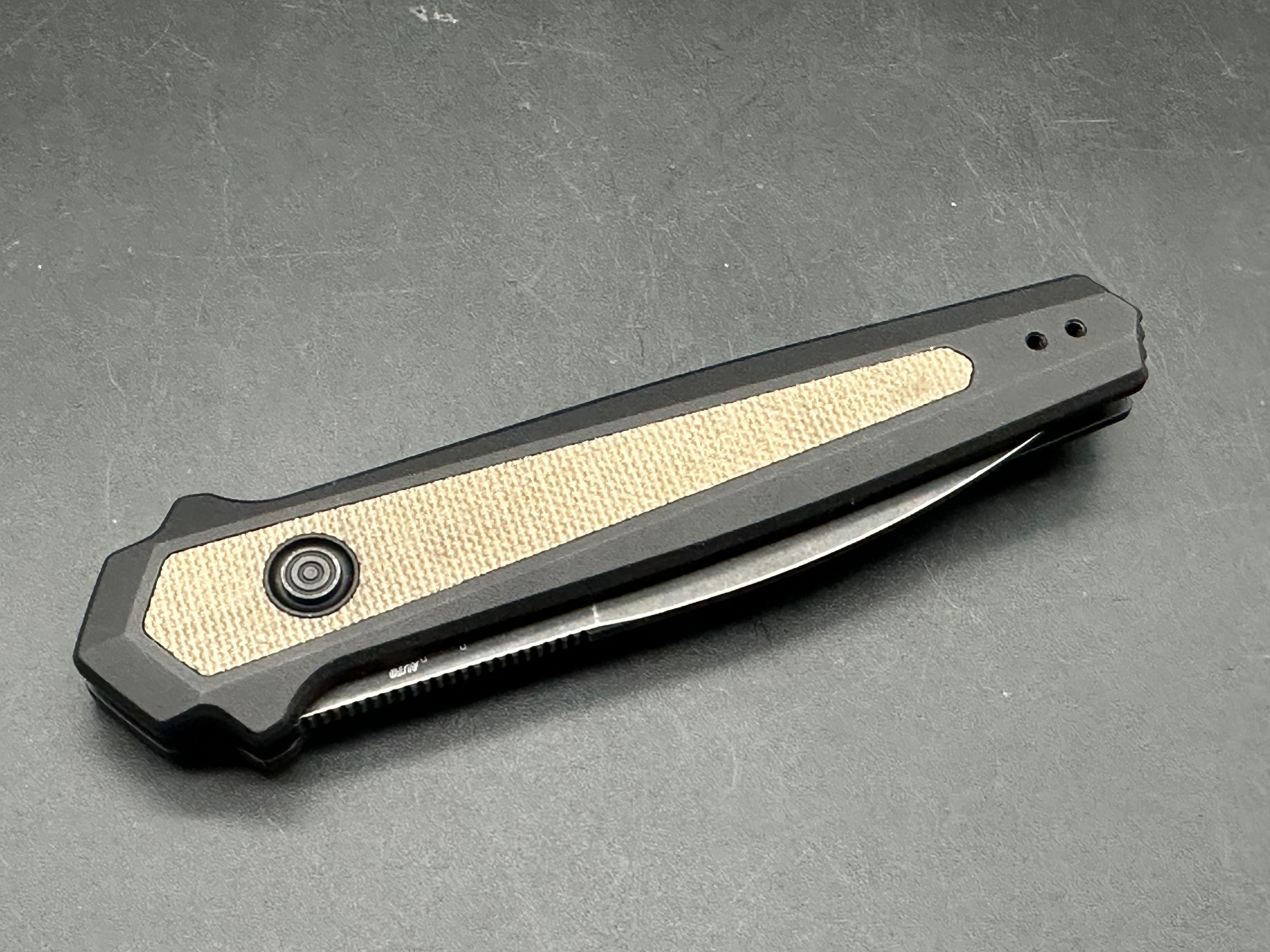 Kershaw Launch 15 MagnaCut Automatic Knife Aluminum/Micarta (3.5" Black SW)