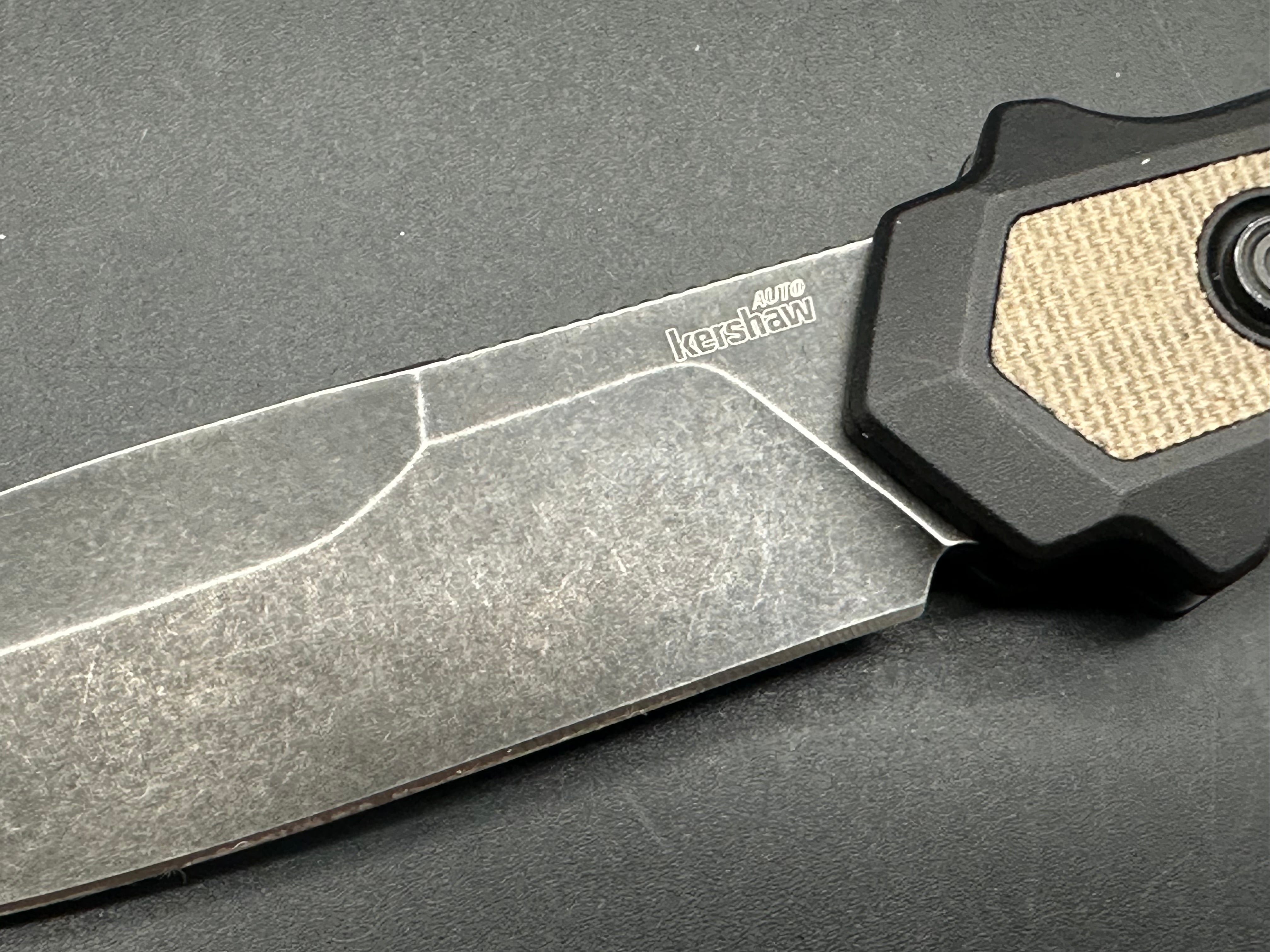 Kershaw Launch 15 MagnaCut Automatic Knife Aluminum/Micarta (3.5" Black SW)