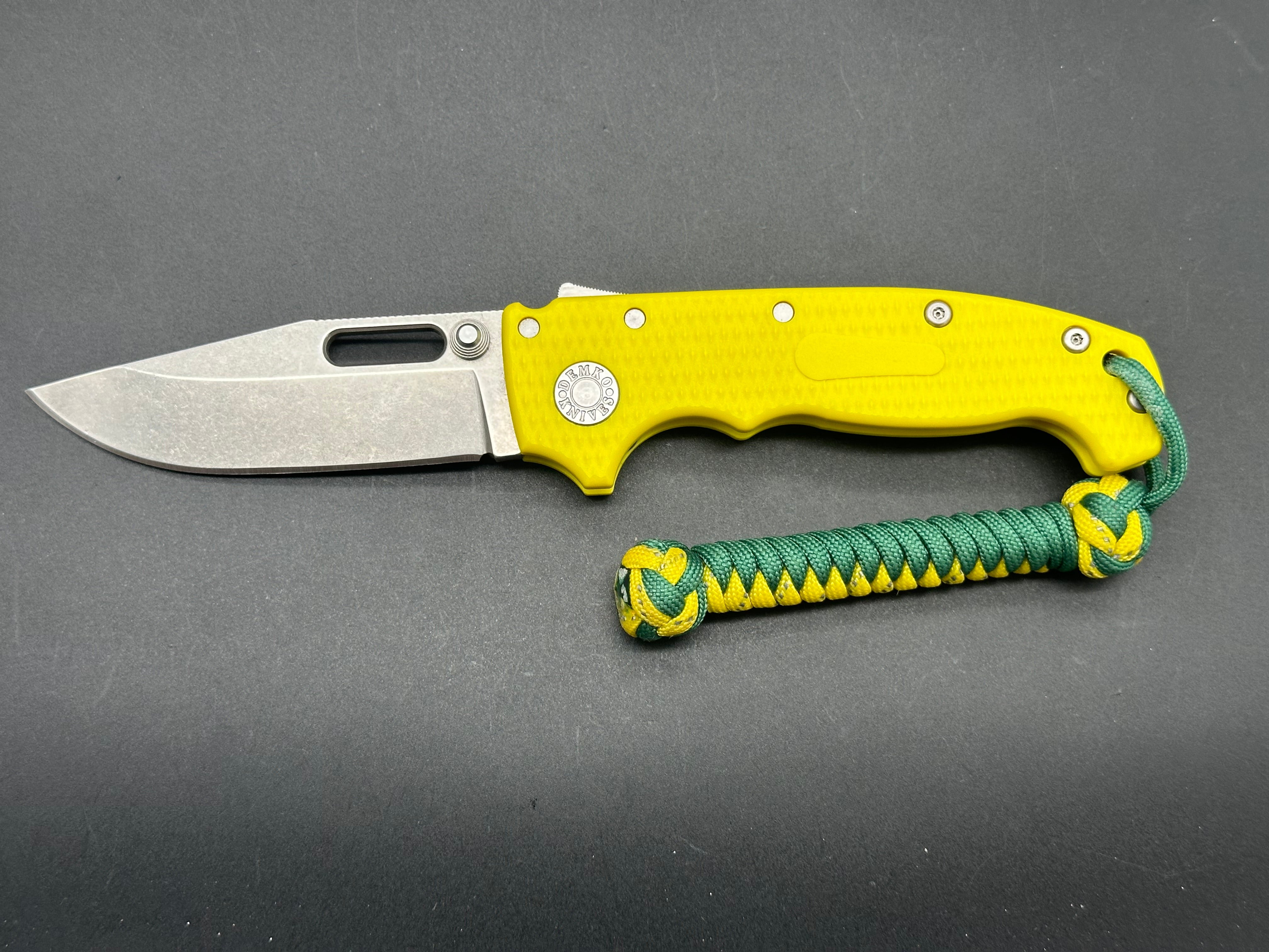 Demko AD20 yellow FRN scales w/20CV blade