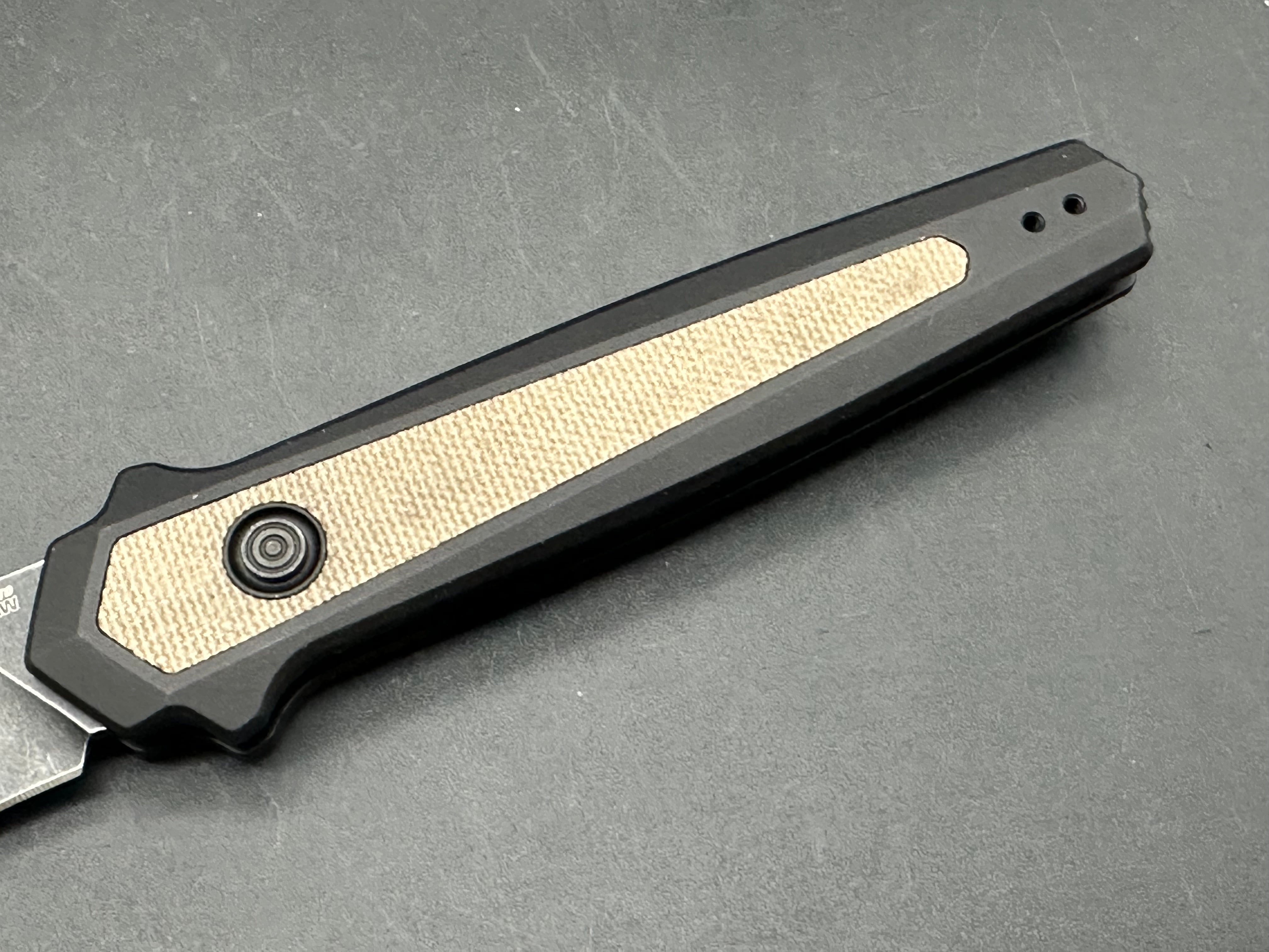 Kershaw Launch 15 MagnaCut Automatic Knife Aluminum/Micarta (3.5" Black SW)