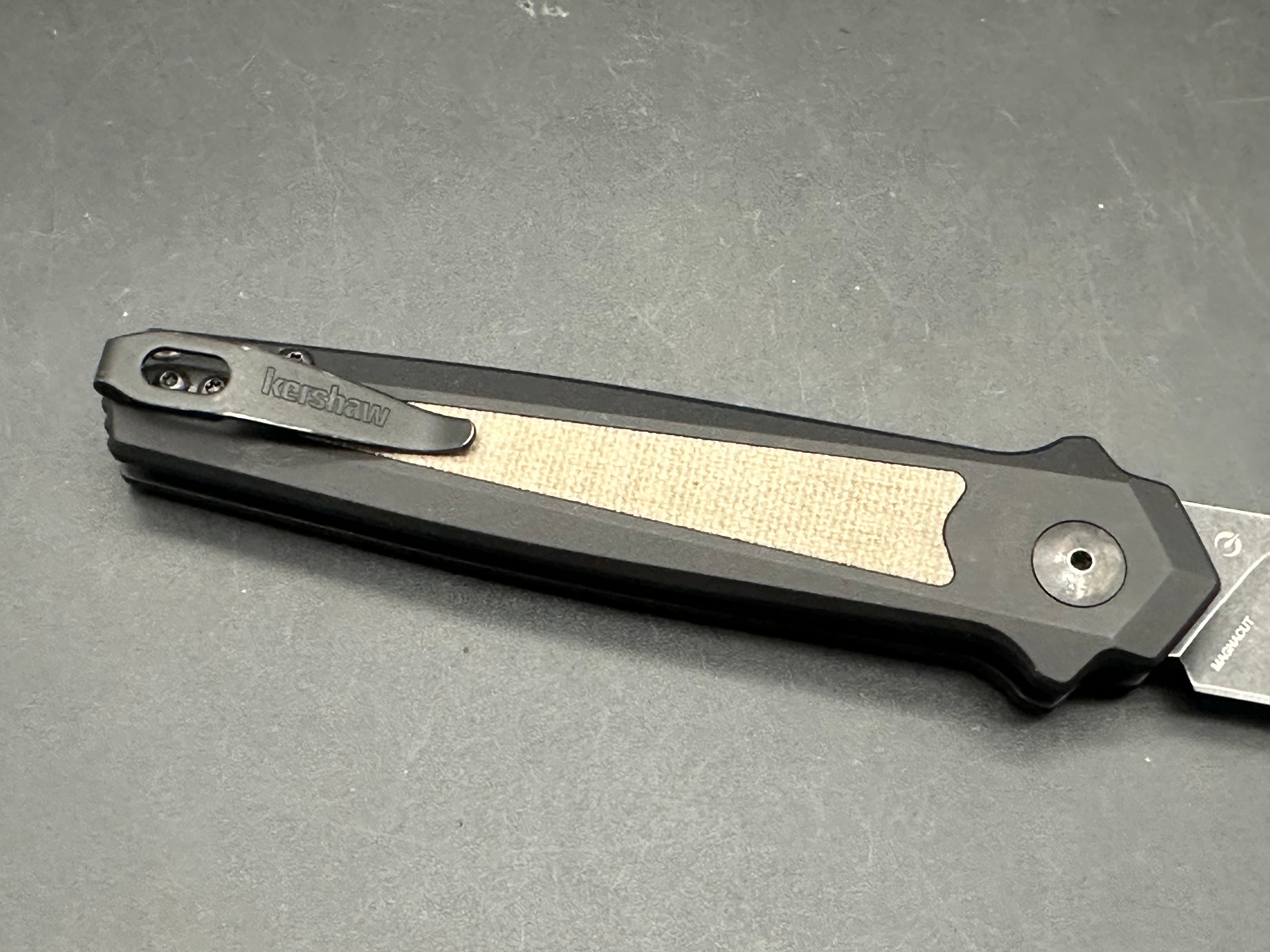 Kershaw Launch 15 MagnaCut Automatic Knife Aluminum/Micarta (3.5" Black SW)
