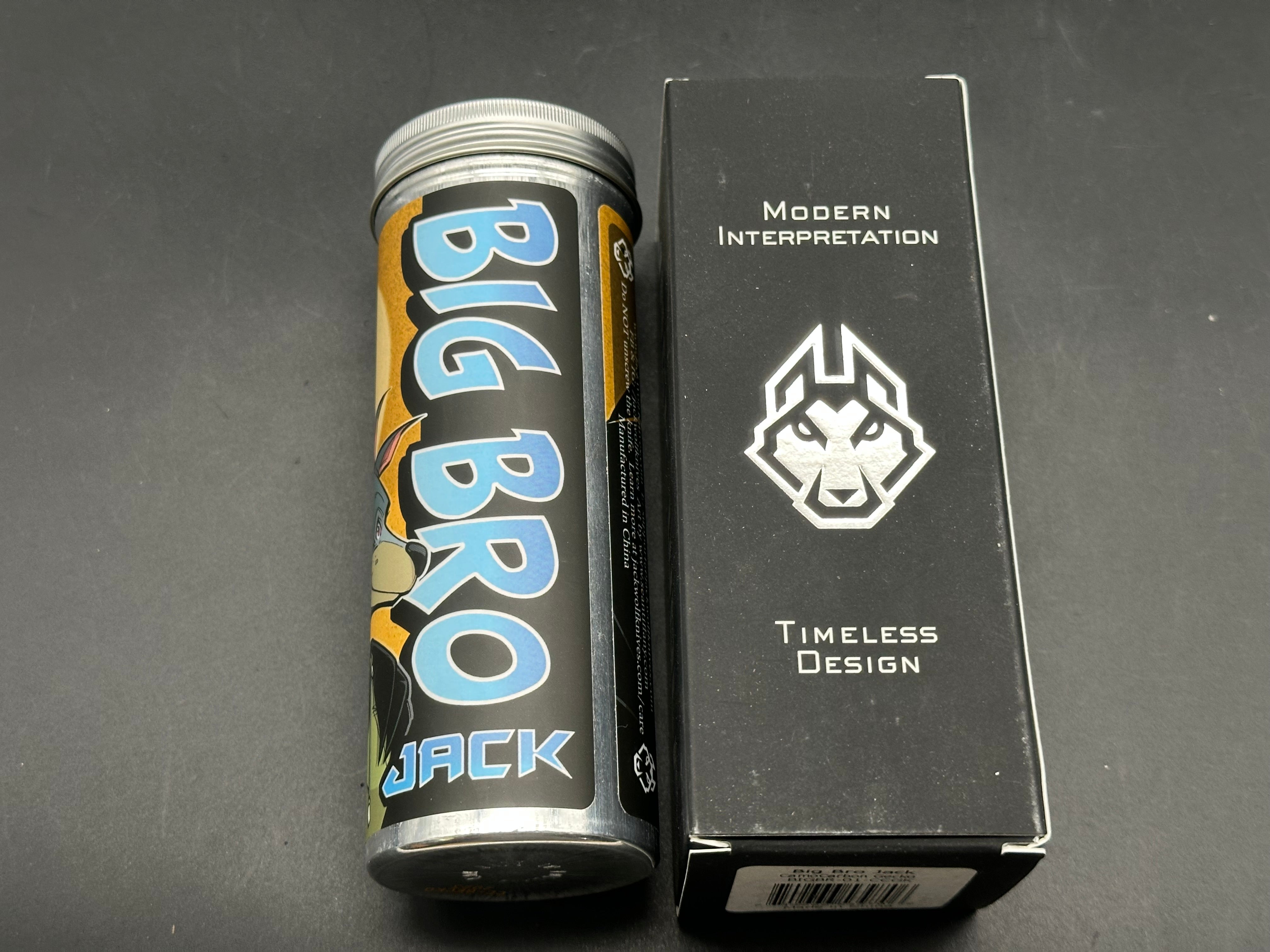 Jack Wolf Knives Big Bro Jack CamoCarbon Gecko