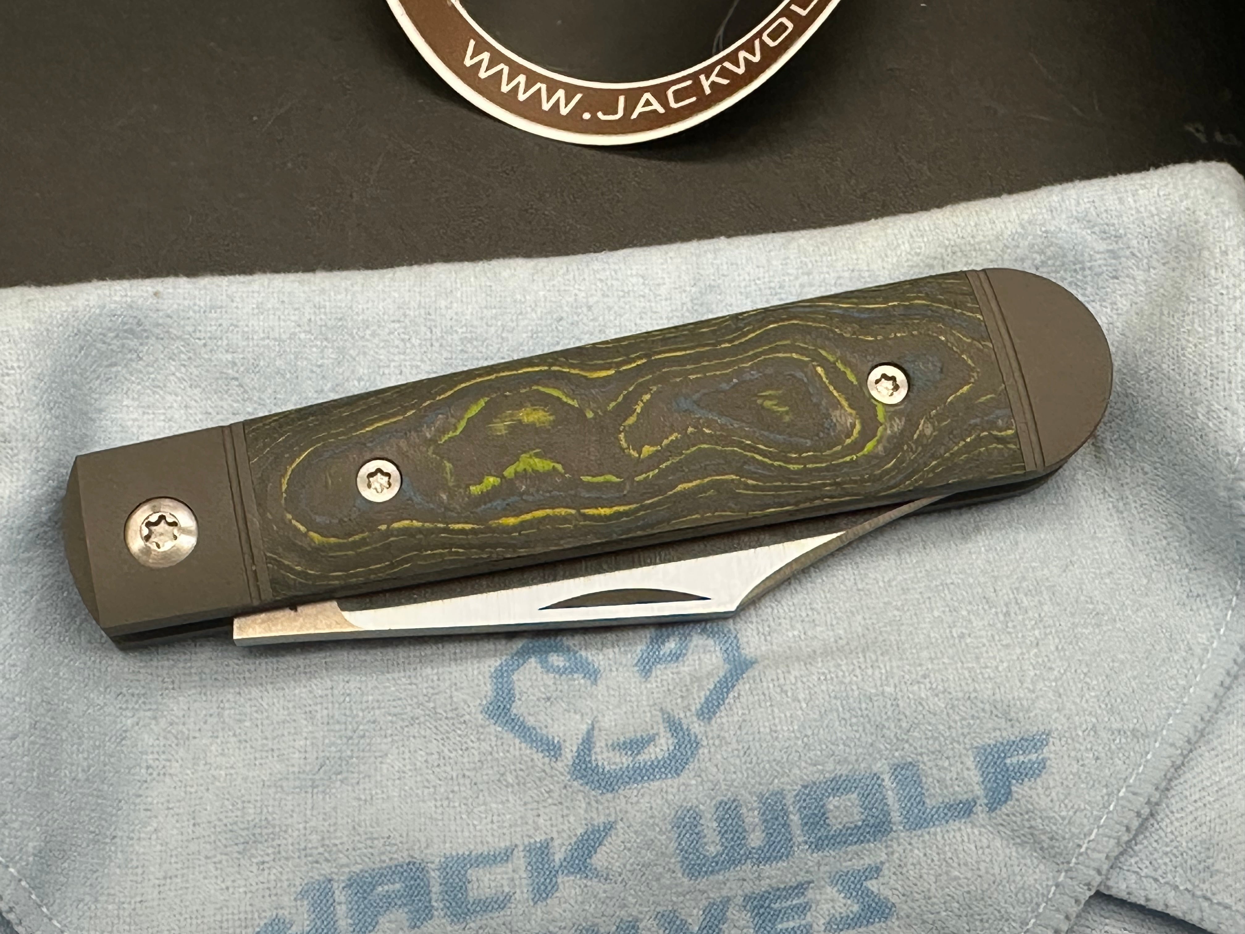 Jack Wolf Knives Big Bro Jack CamoCarbon Gecko