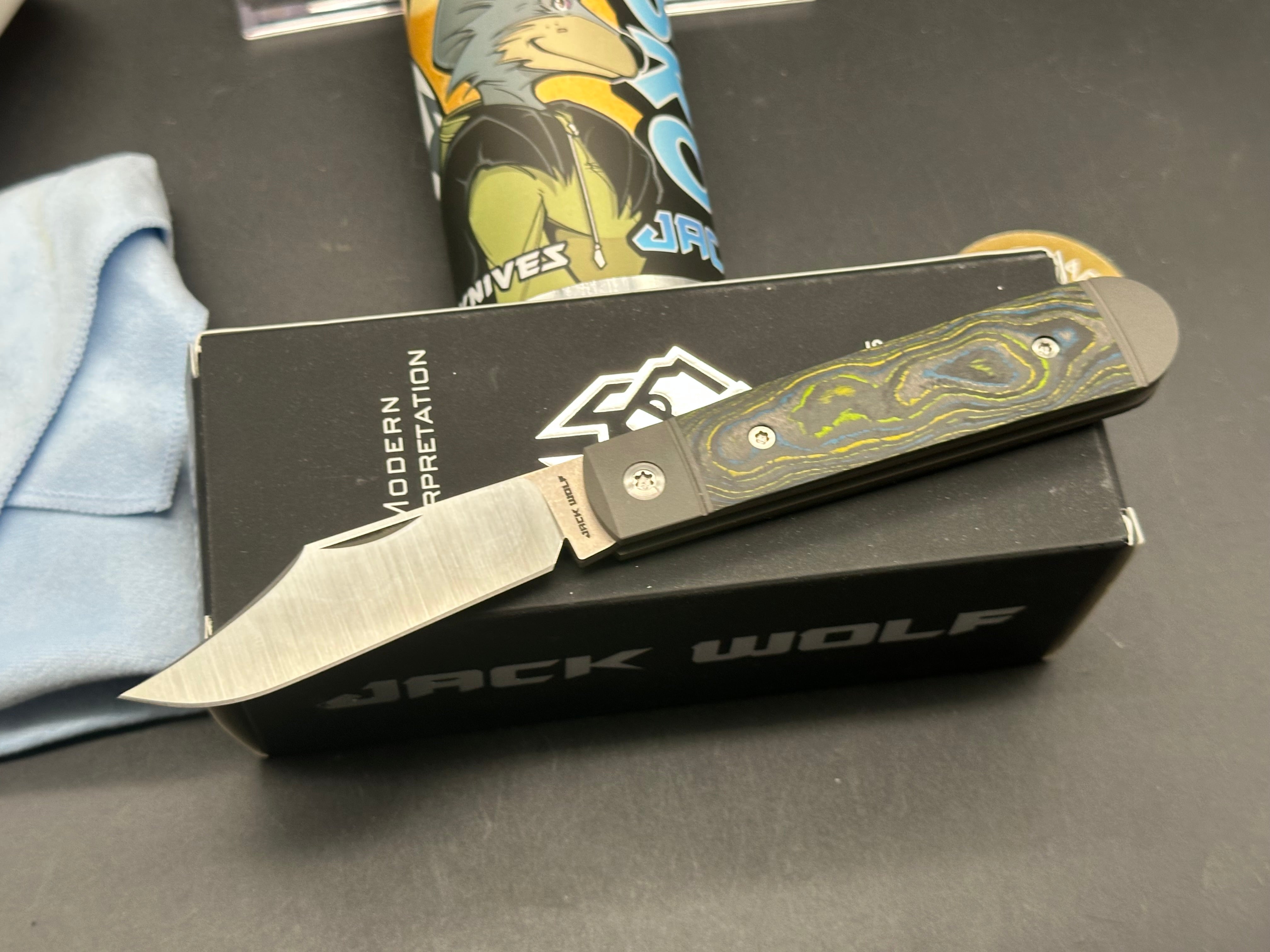 Jack Wolf Knives Big Bro Jack CamoCarbon Gecko