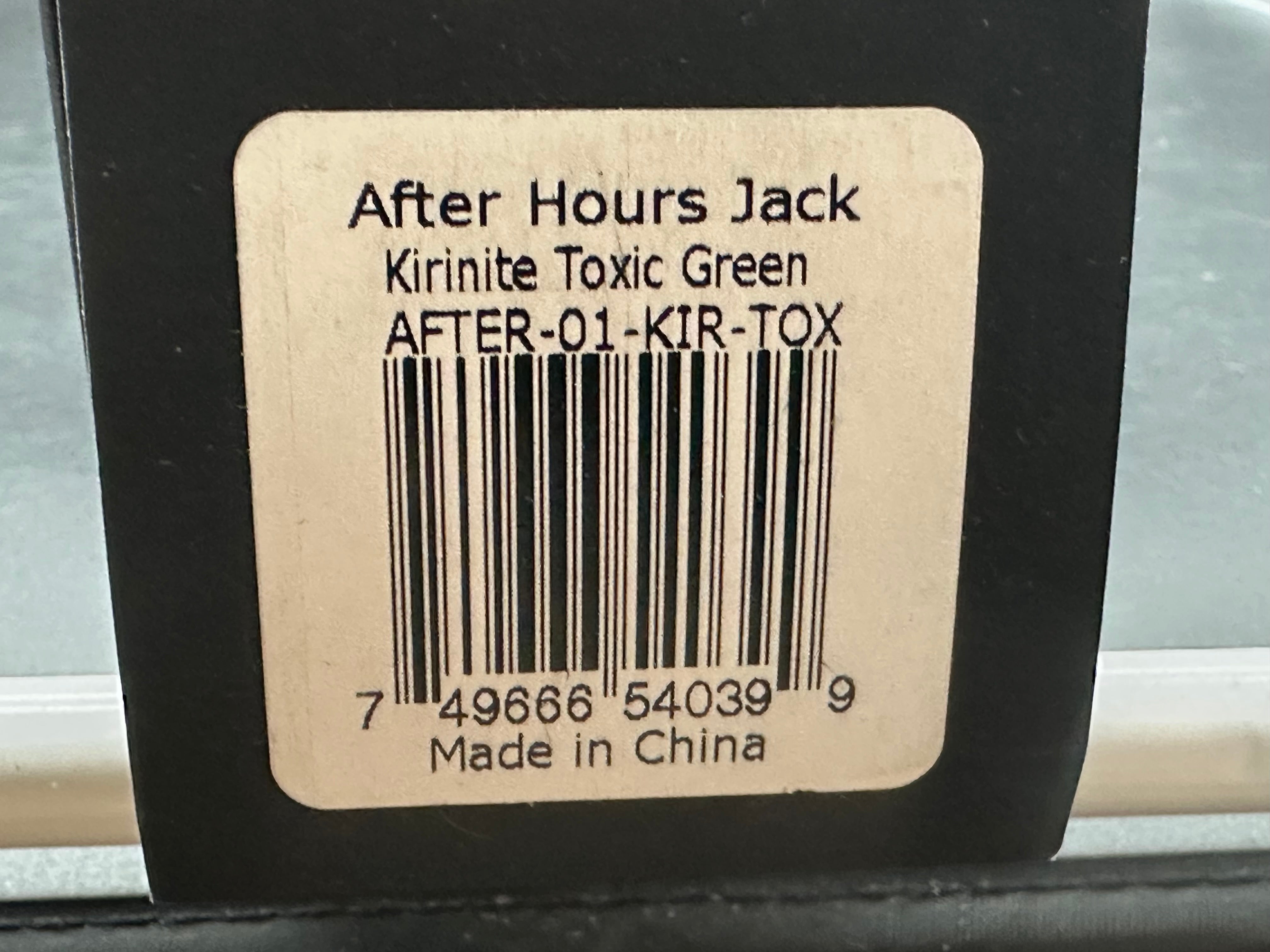 Jack Wolf Knives After Hours Jack "Toxic Green" Kirinite (3.15" DLC)