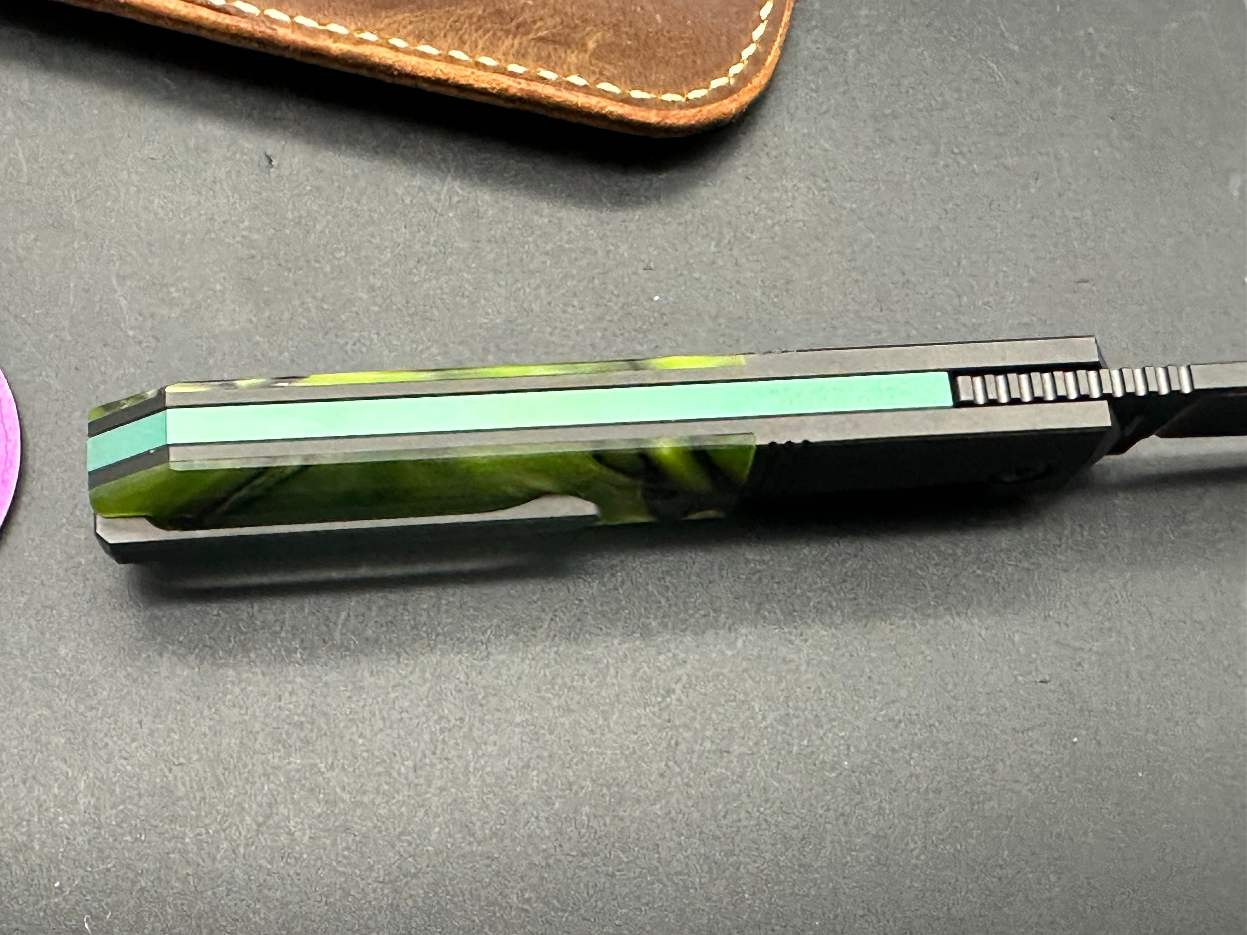 Jack Wolf Knives After Hours Jack "Toxic Green" Kirinite (3.15" DLC)