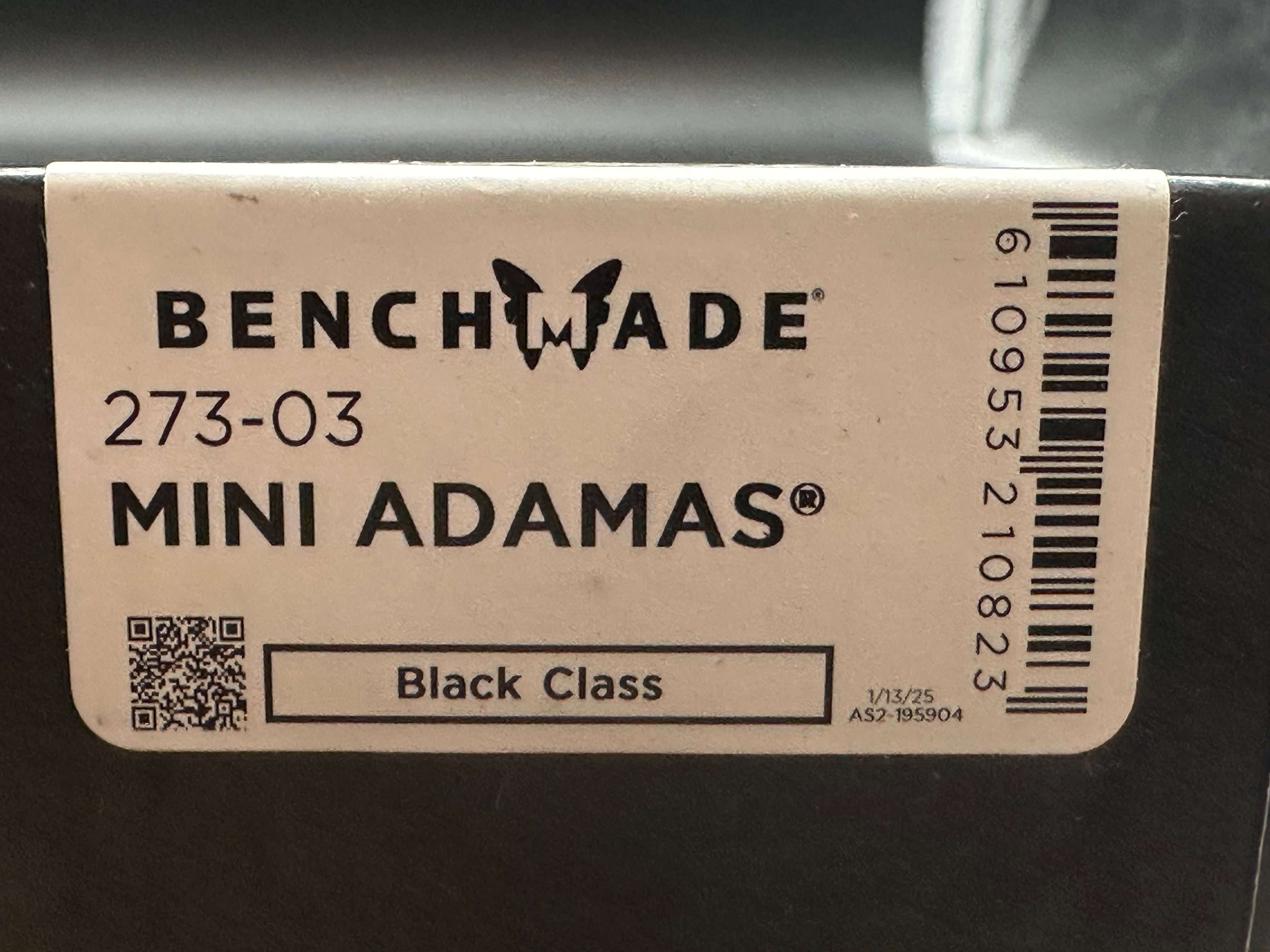Benchmade Mini Adamas AXIS Lock Knife Carbon Fiber (3.3" Stonewash)