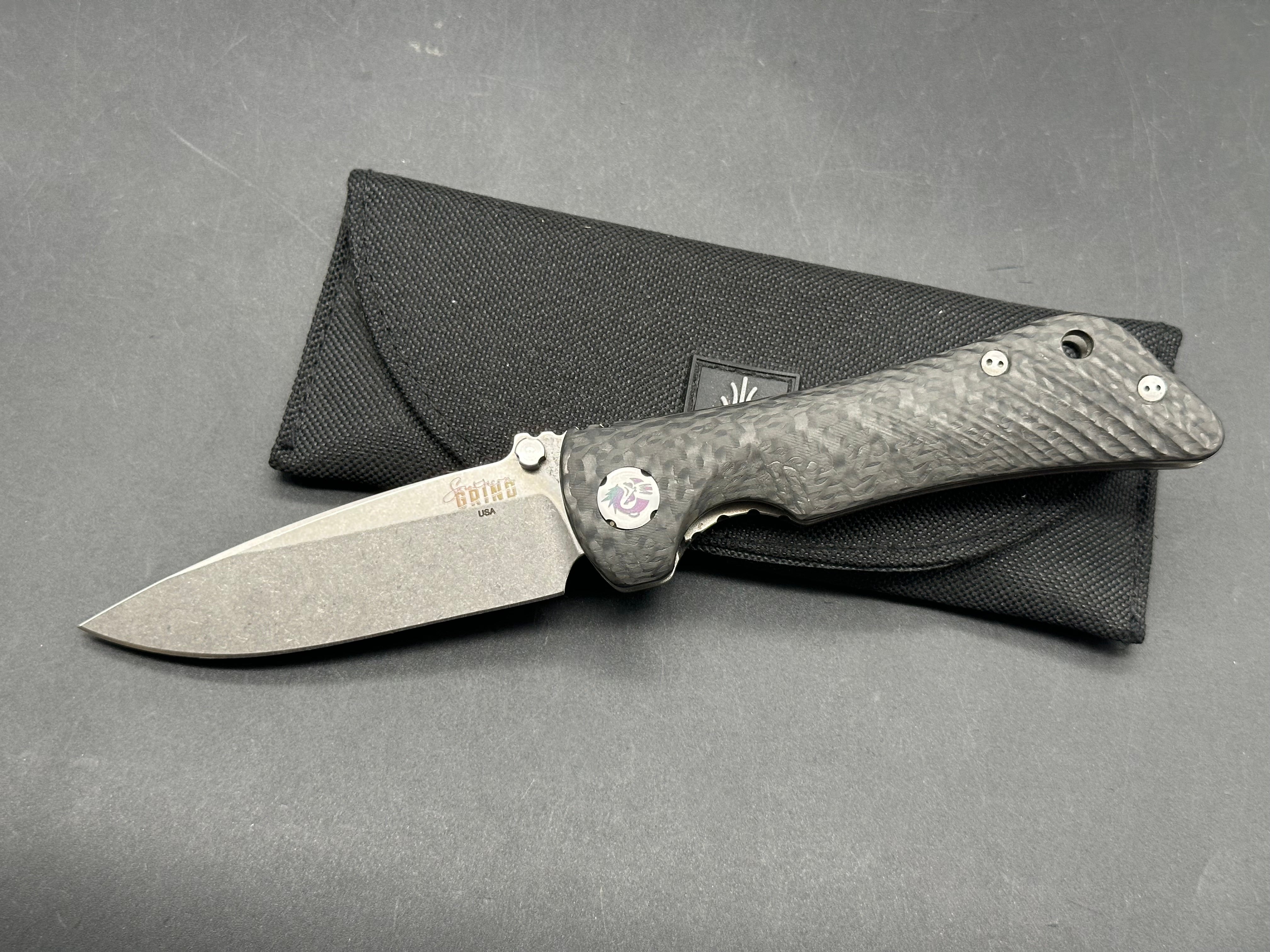 Southern Grind Spider Monkey Liner Lock Knife Carbon Fiber (3.25" Satin)