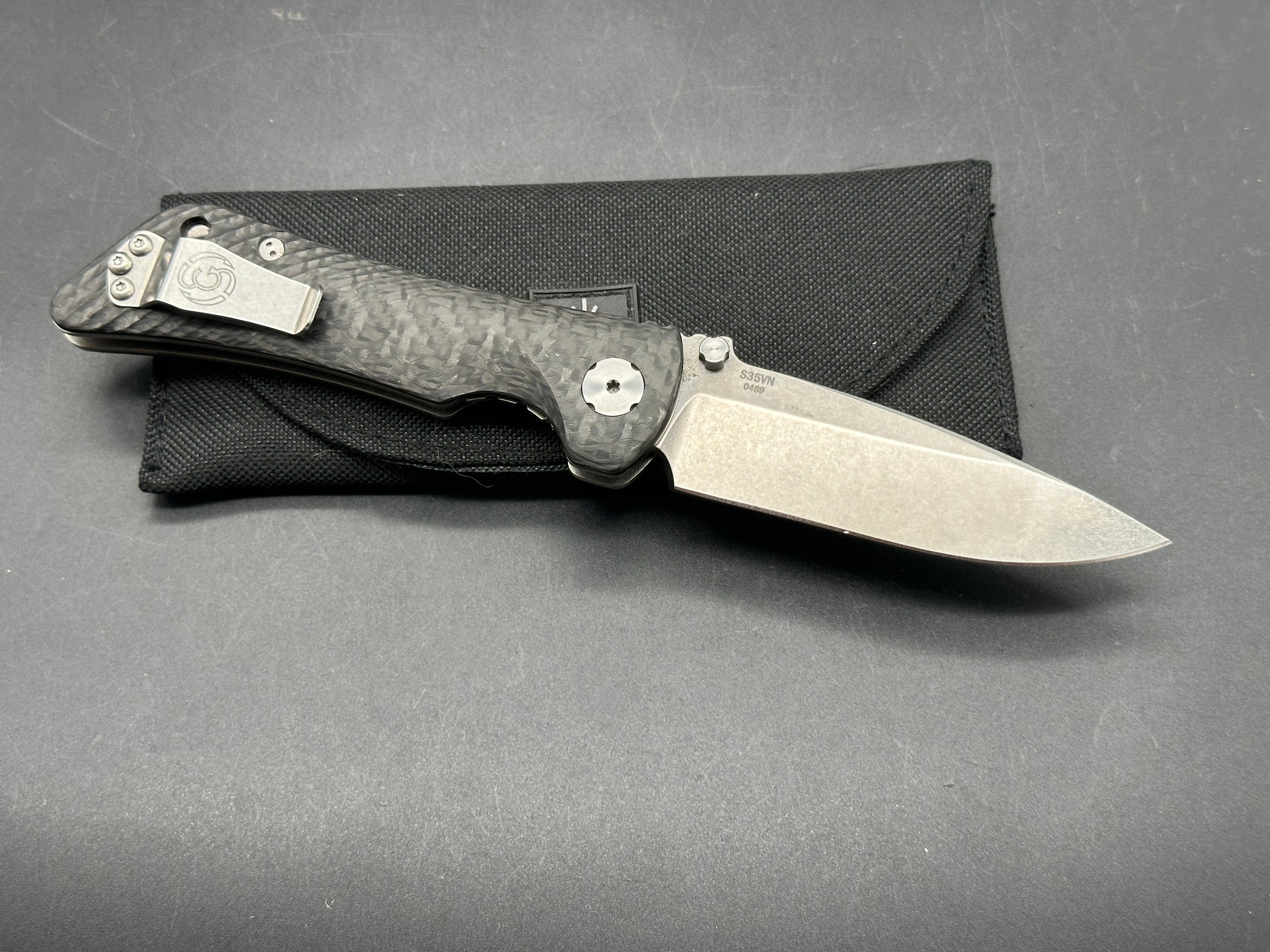 Southern Grind Spider Monkey Liner Lock Knife Carbon Fiber (3.25" Satin)