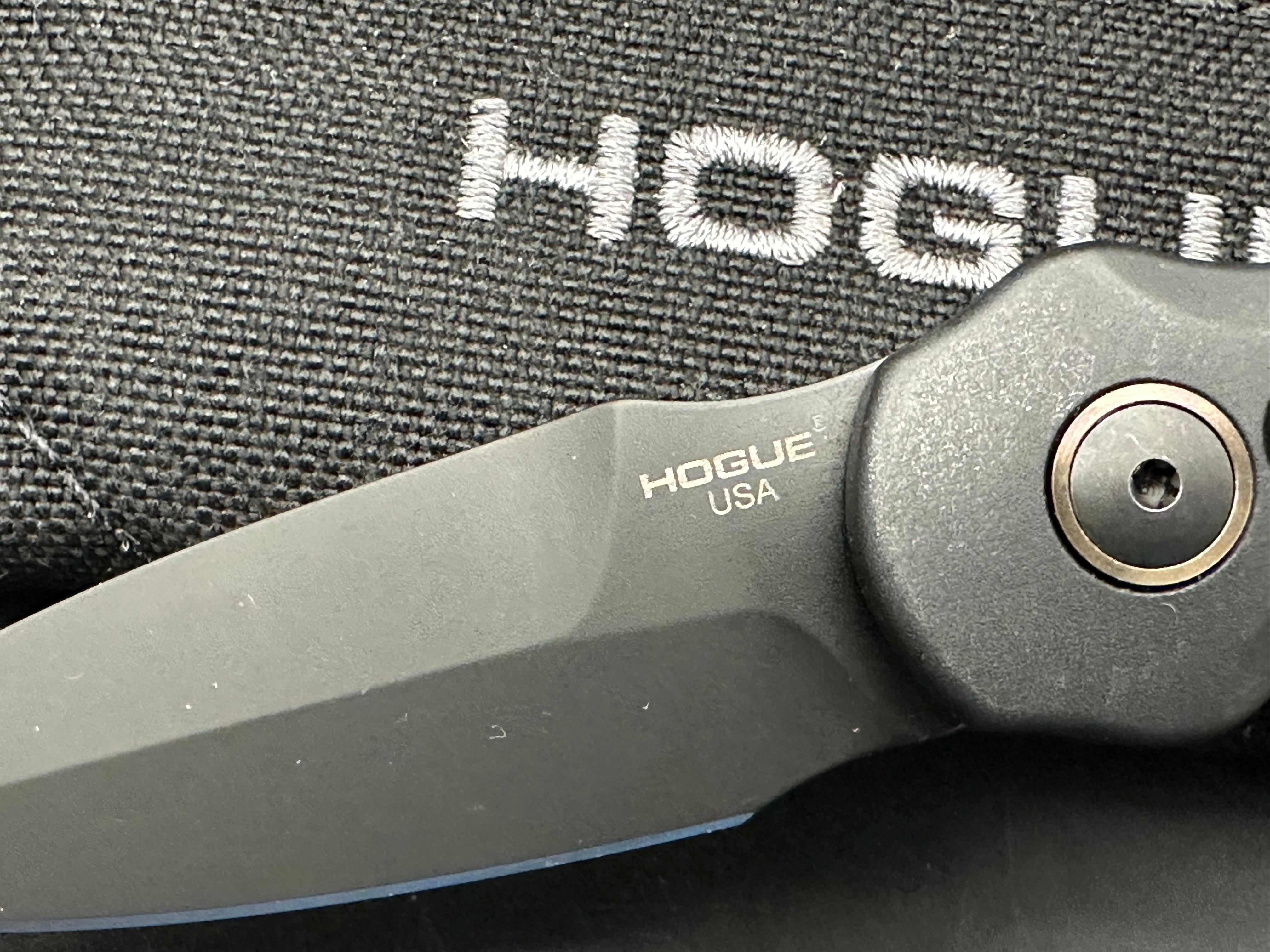 Hogue Ballista II Automatic Knife Black Aluminum + Ultem (2.6" Black MagnaCut)