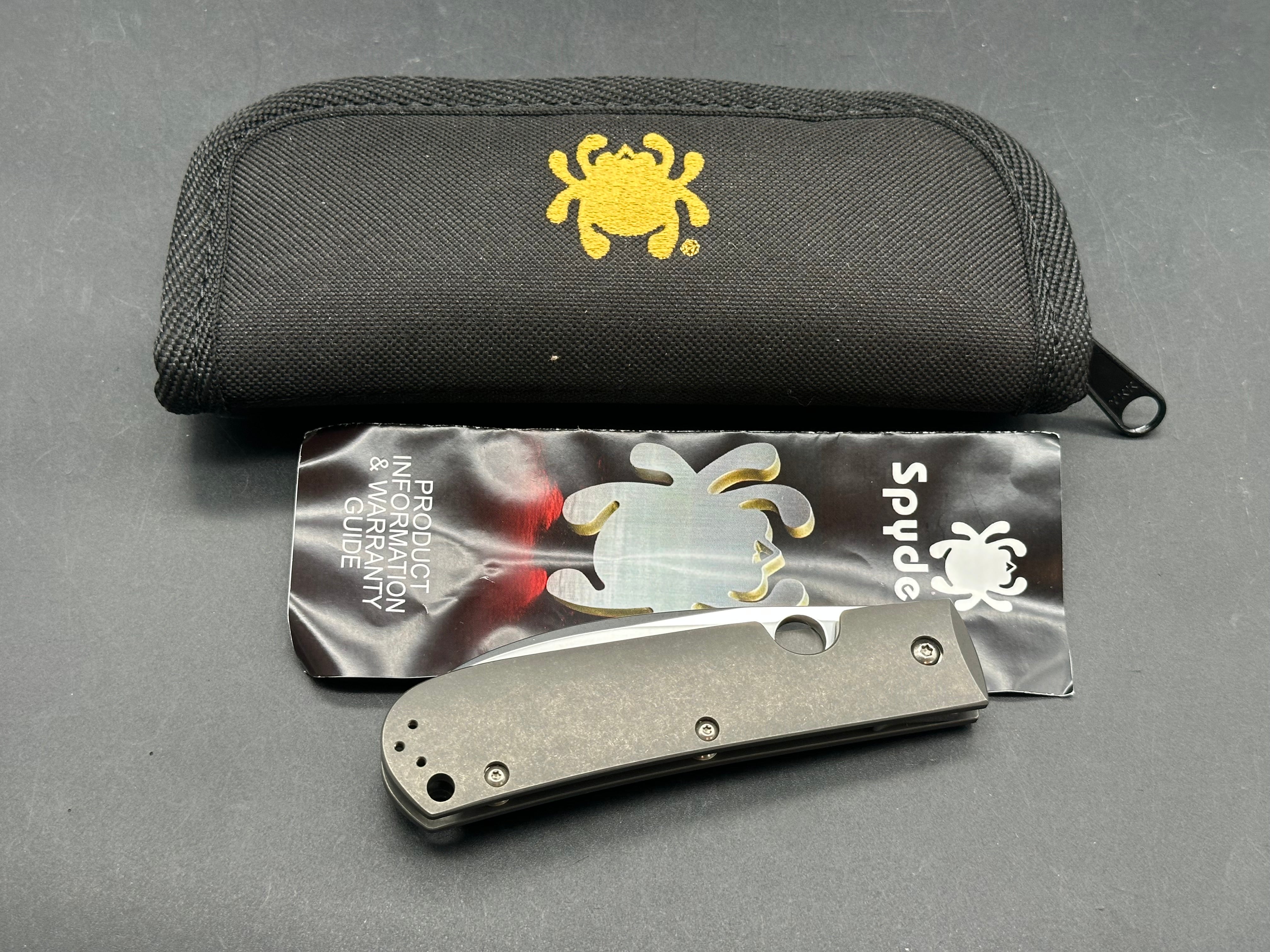 Spyderco SwayBack Frame Lock Knife (3.53" Stonewash XHP) C249TIP