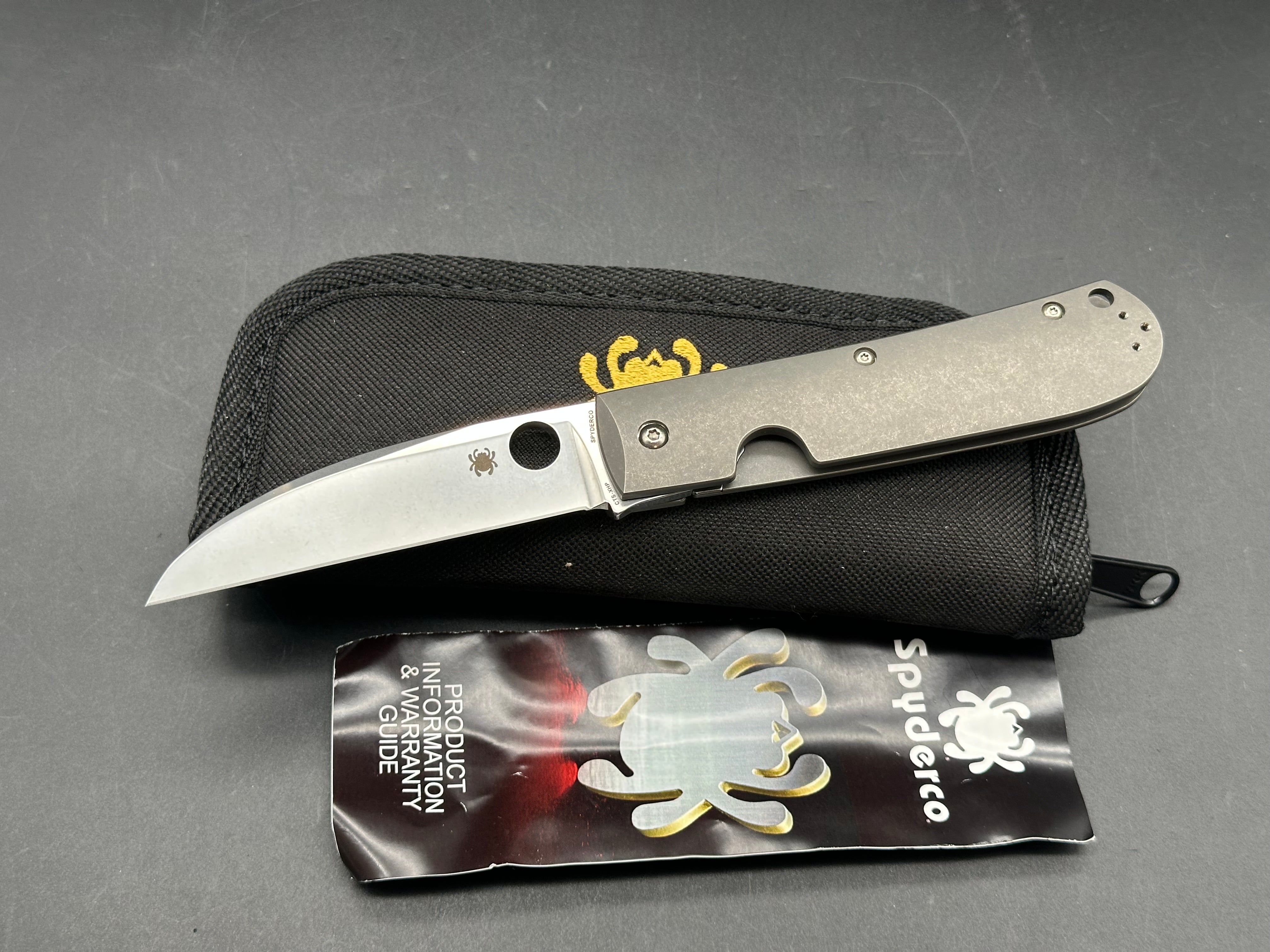 Spyderco SwayBack Frame Lock Knife (3.53" Stonewash XHP) C249TIP