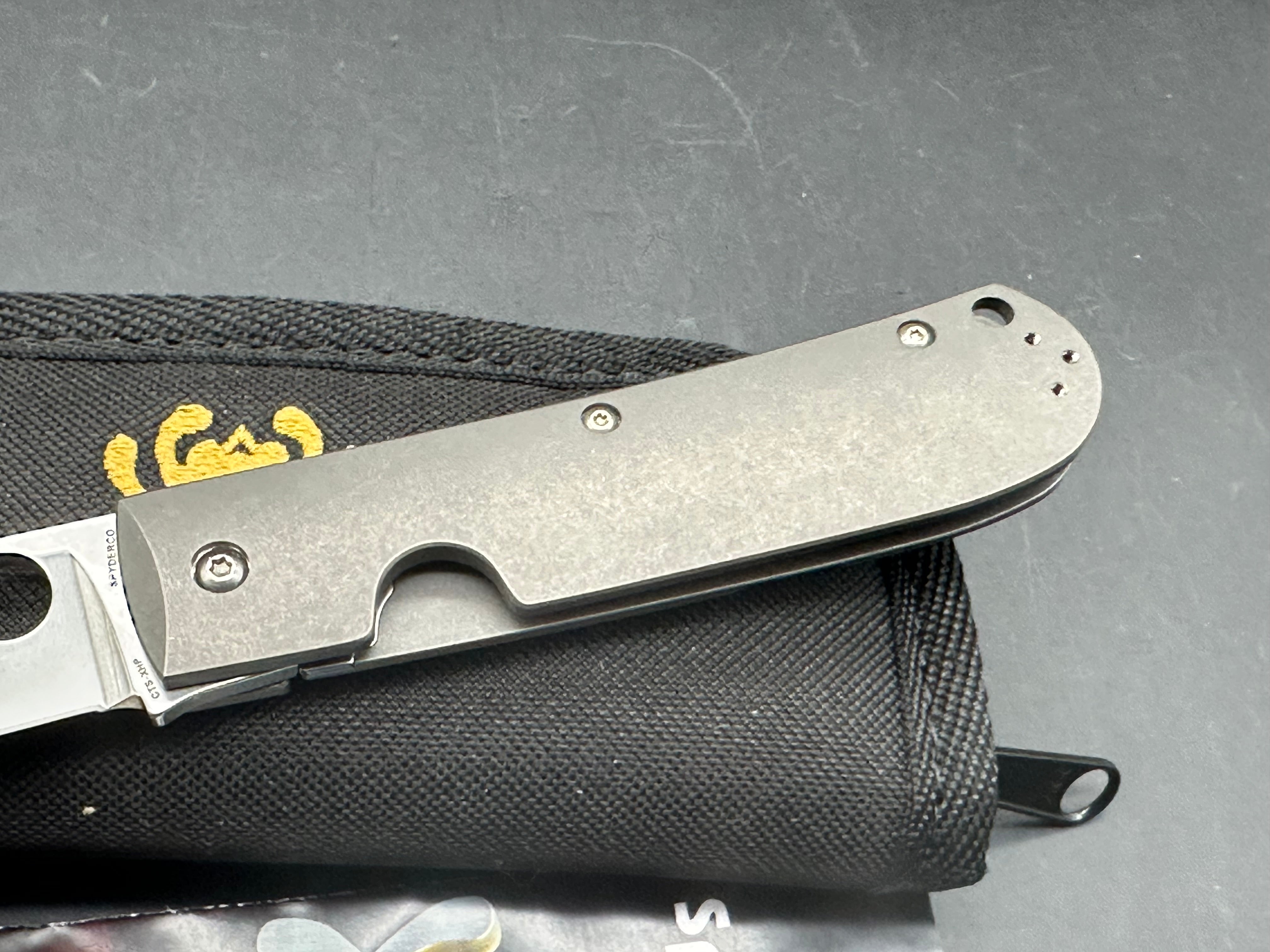 Spyderco SwayBack Frame Lock Knife (3.53" Stonewash XHP) C249TIP