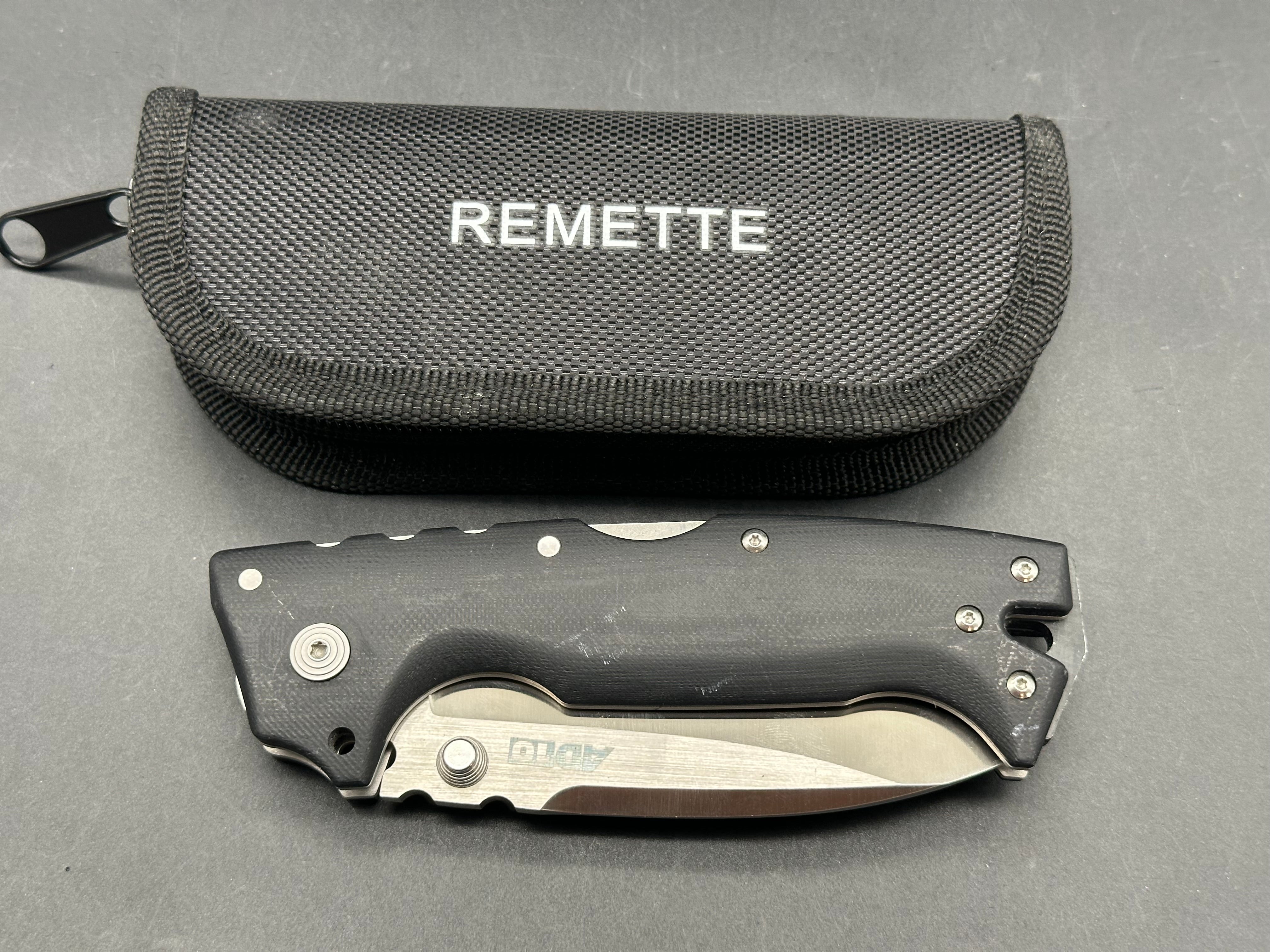Cold Steel Demko AD-10 Tri-Ad Lock Knife Black G-10 (3.5" Satin S35VN)