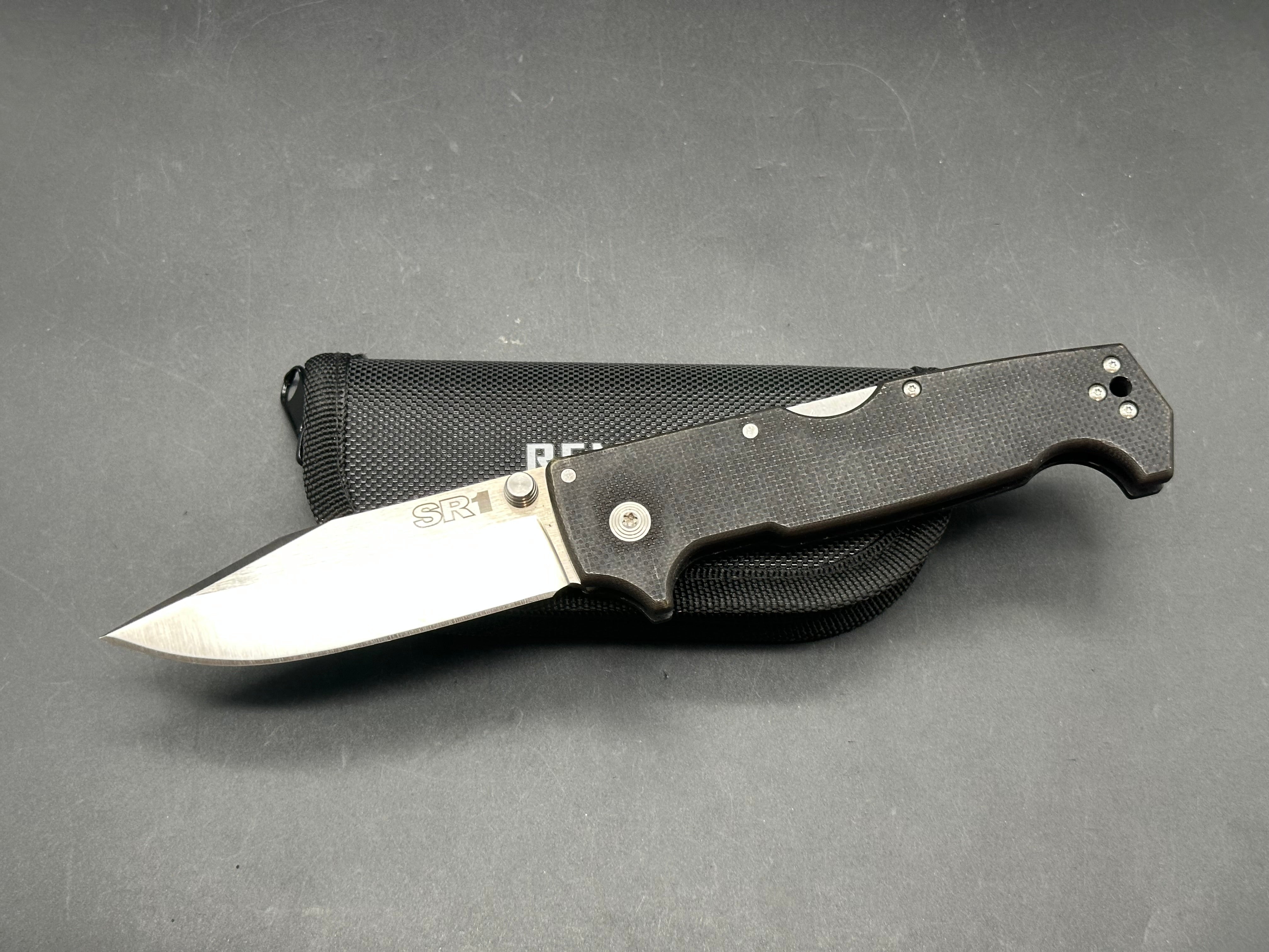 Cold Steel SR1 Tri-Ad Lock Knife OD Dyed G-10 (4" Satin S35VN)