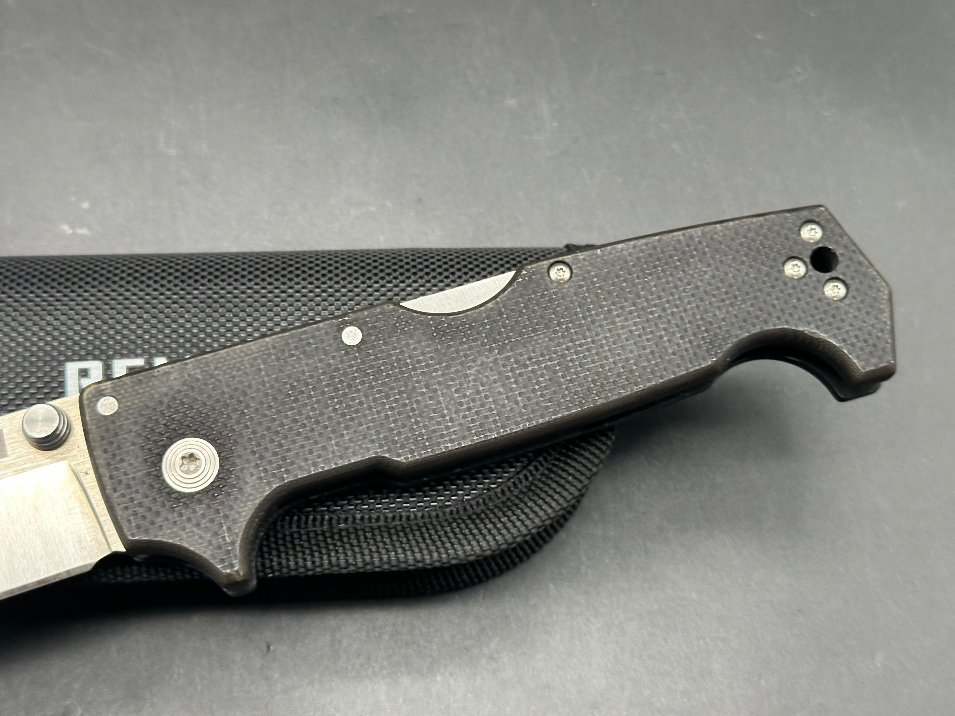Cold Steel SR1 Tri-Ad Lock Knife OD Dyed G-10 (4" Satin S35VN)