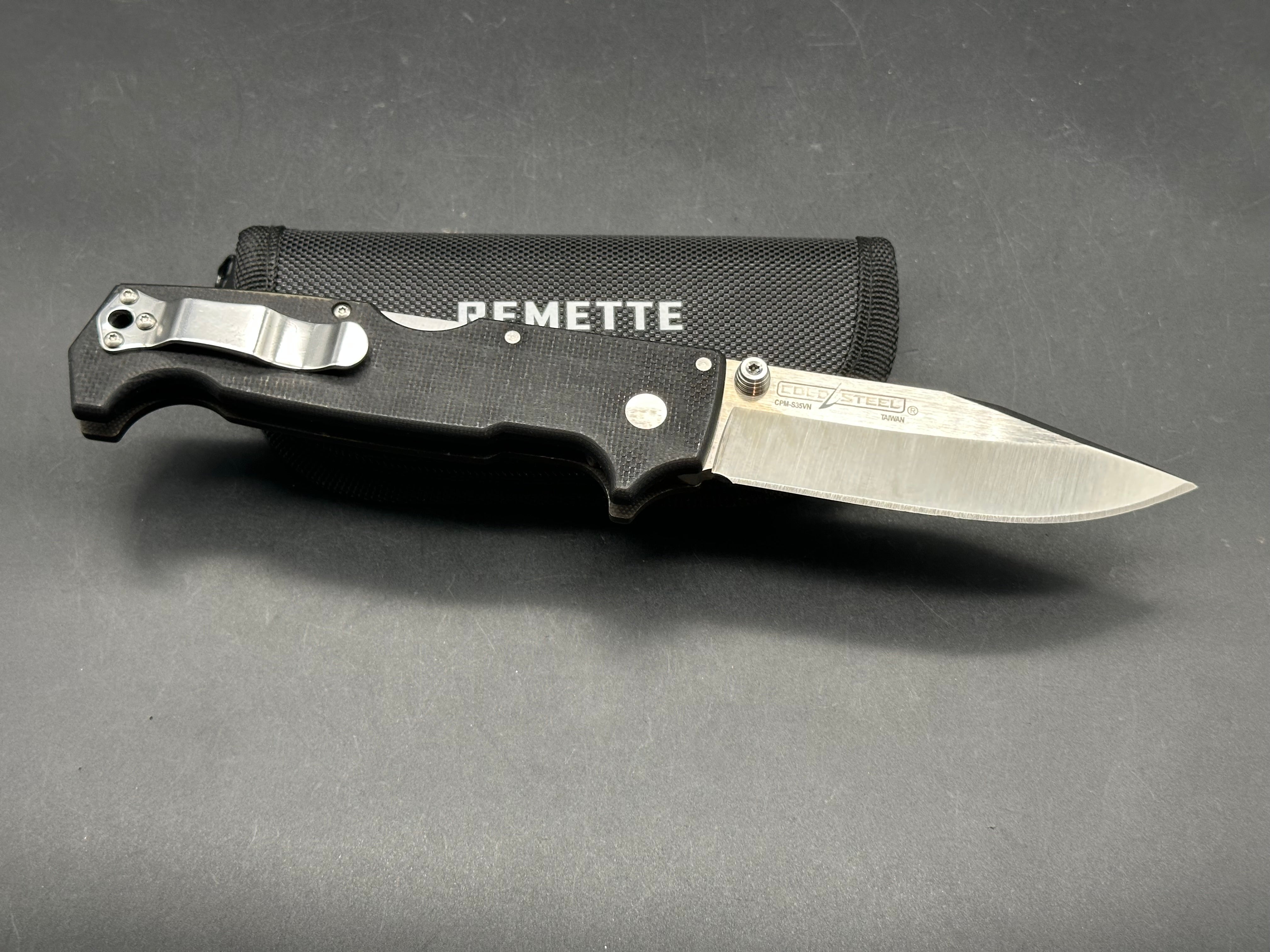 Cold Steel SR1 Tri-Ad Lock Knife OD Dyed G-10 (4" Satin S35VN)