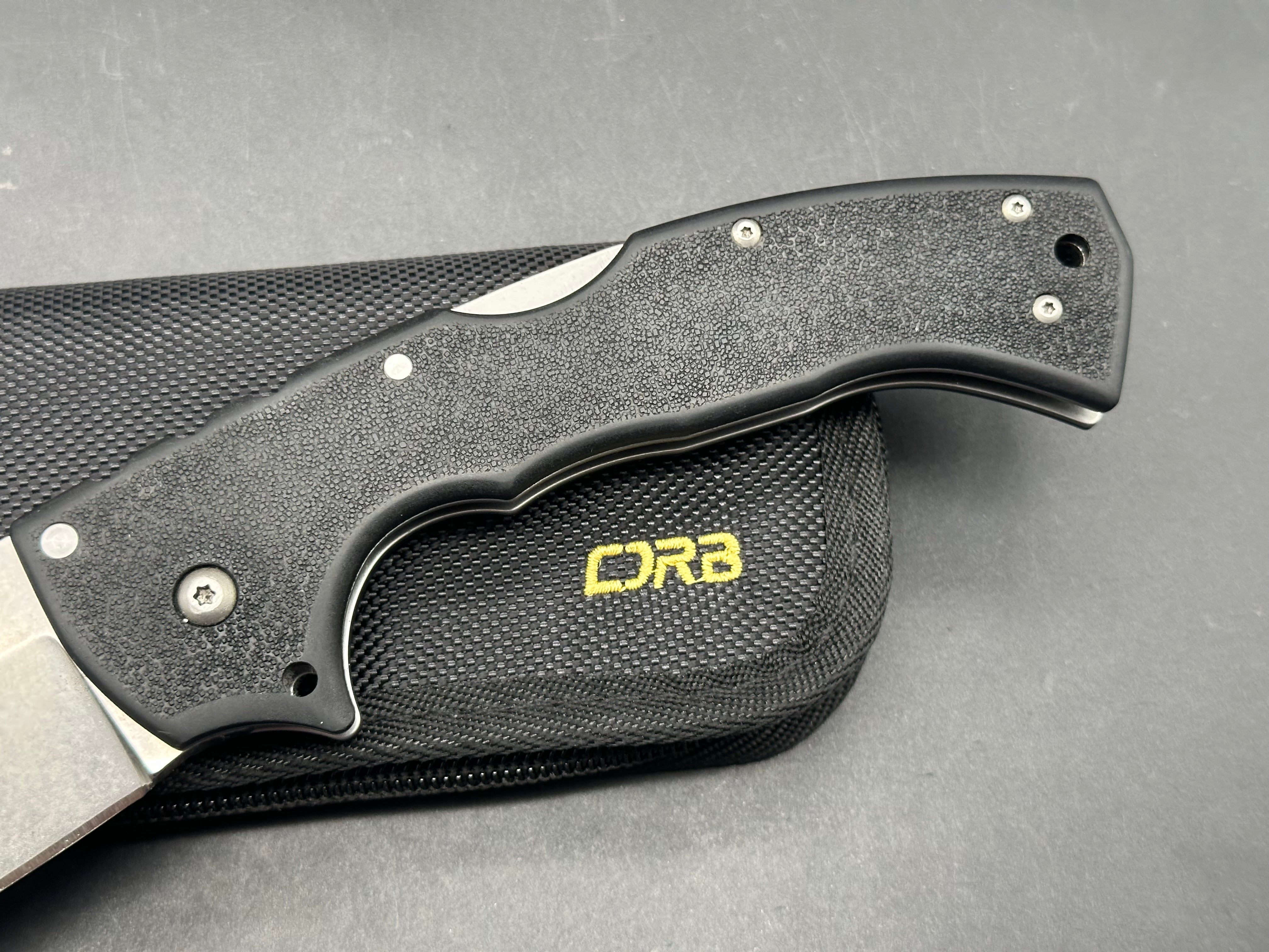 Cold Steel 4-Max Scout Tri-Ad Lock Knife Black Griv-Ex (4" Stonewash)