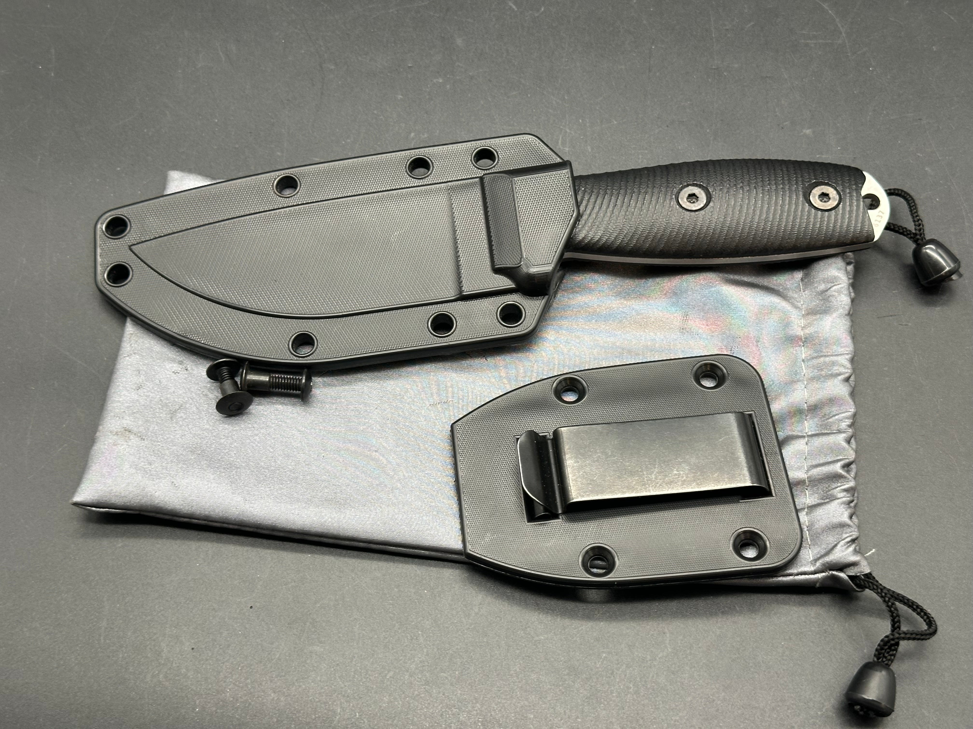ESEE Knives ESEE-3 Fixed Blade Knife 3D Black G-10 (3.88" Stonewash S35VN)