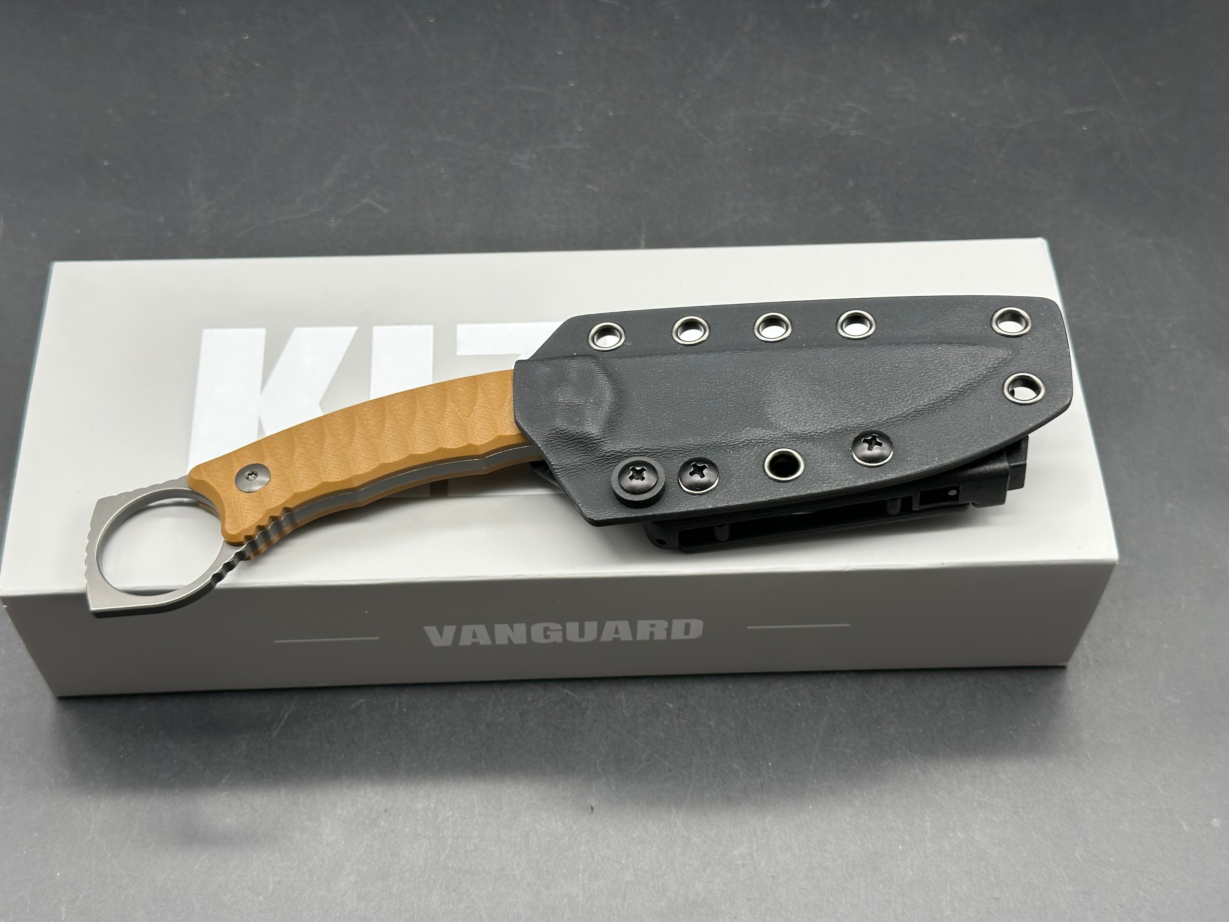 Kizer Billy Bones | Deep-Grooved G10 Handle|Lightweight Tactical | AEB-L | Fixed Blade