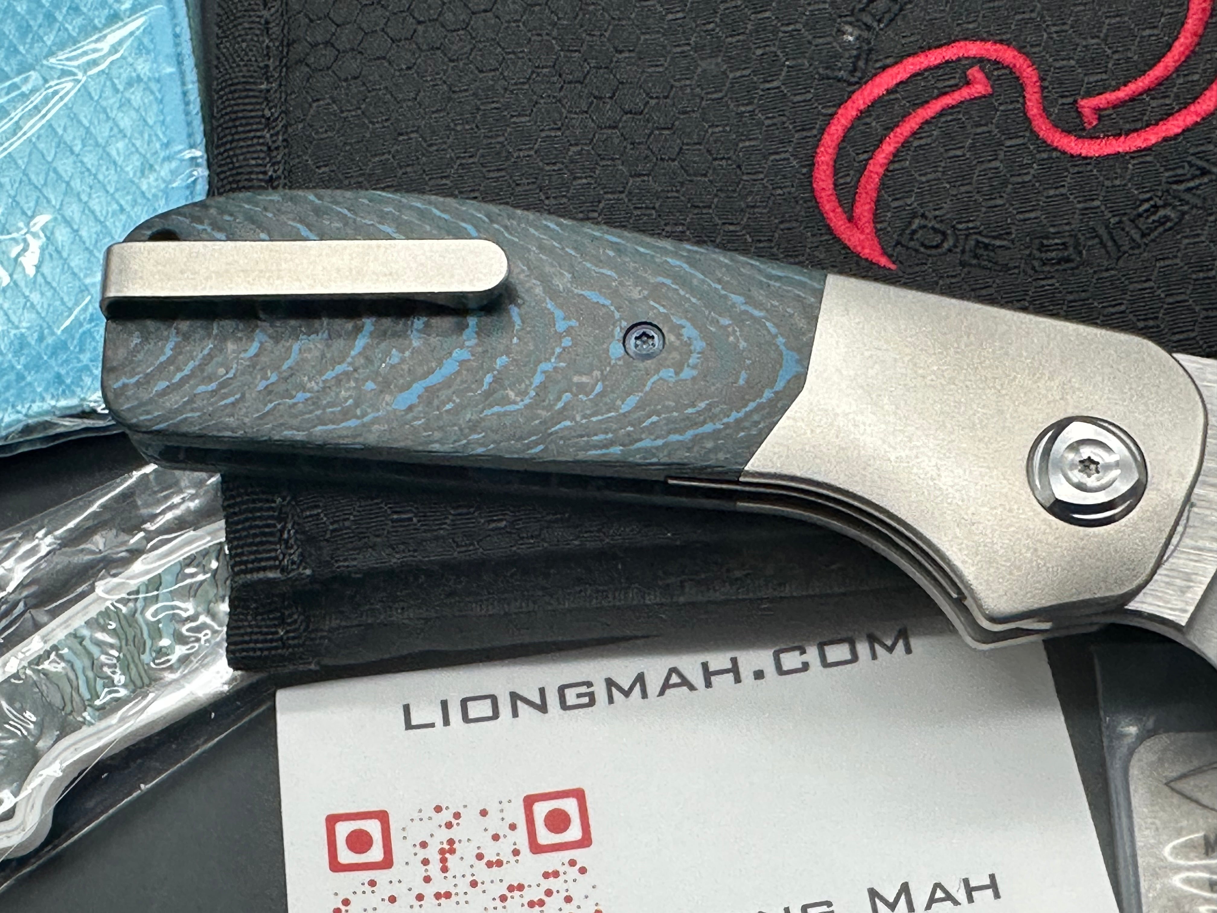 Liong Mah Field Duty 3.5, S90V Blade, Arctic Storm Titanium/Carbon Fiber Handle