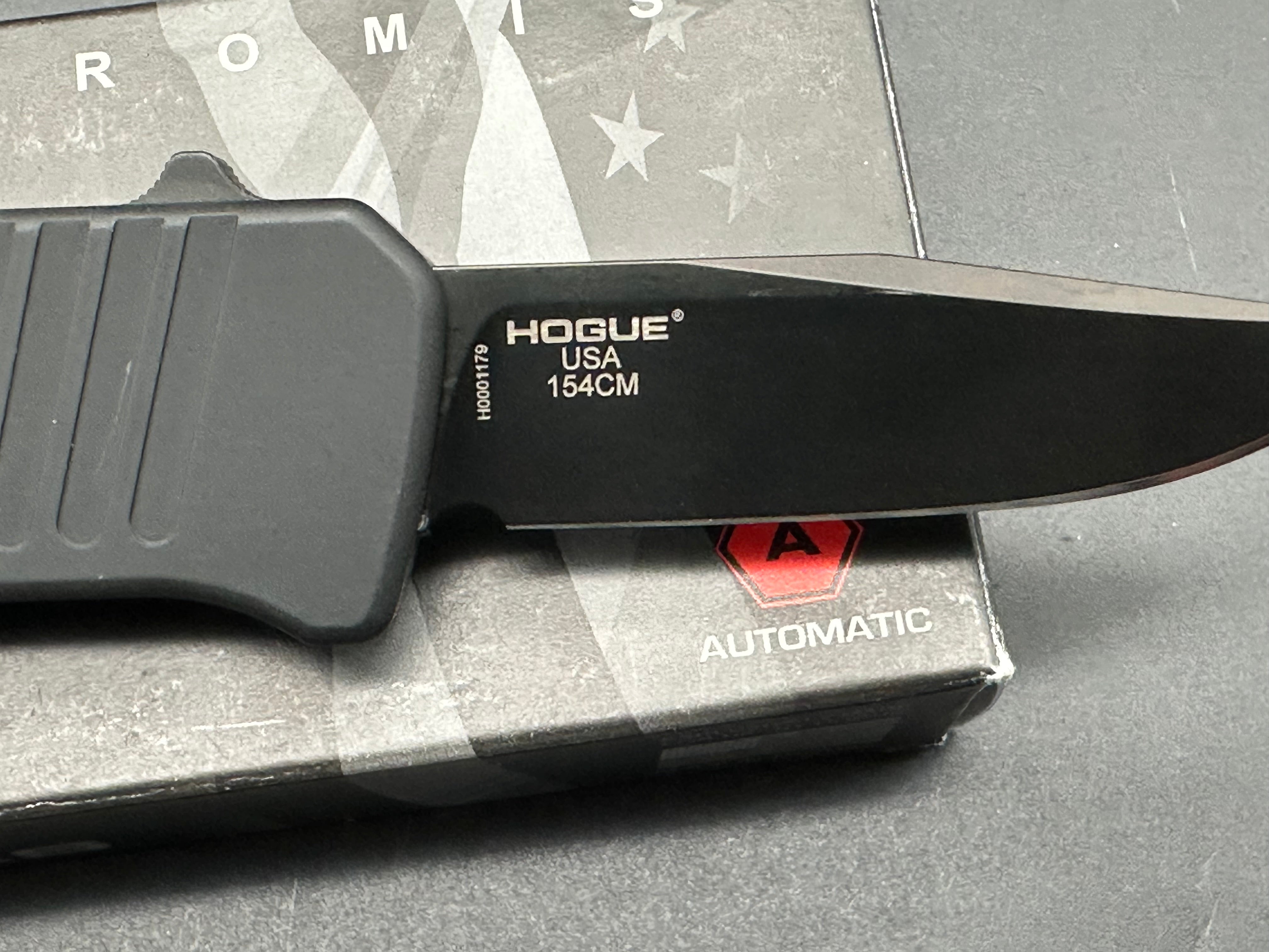 HK Mini Incursion OTF Automatic Knife Black Aluminum (3" Black)