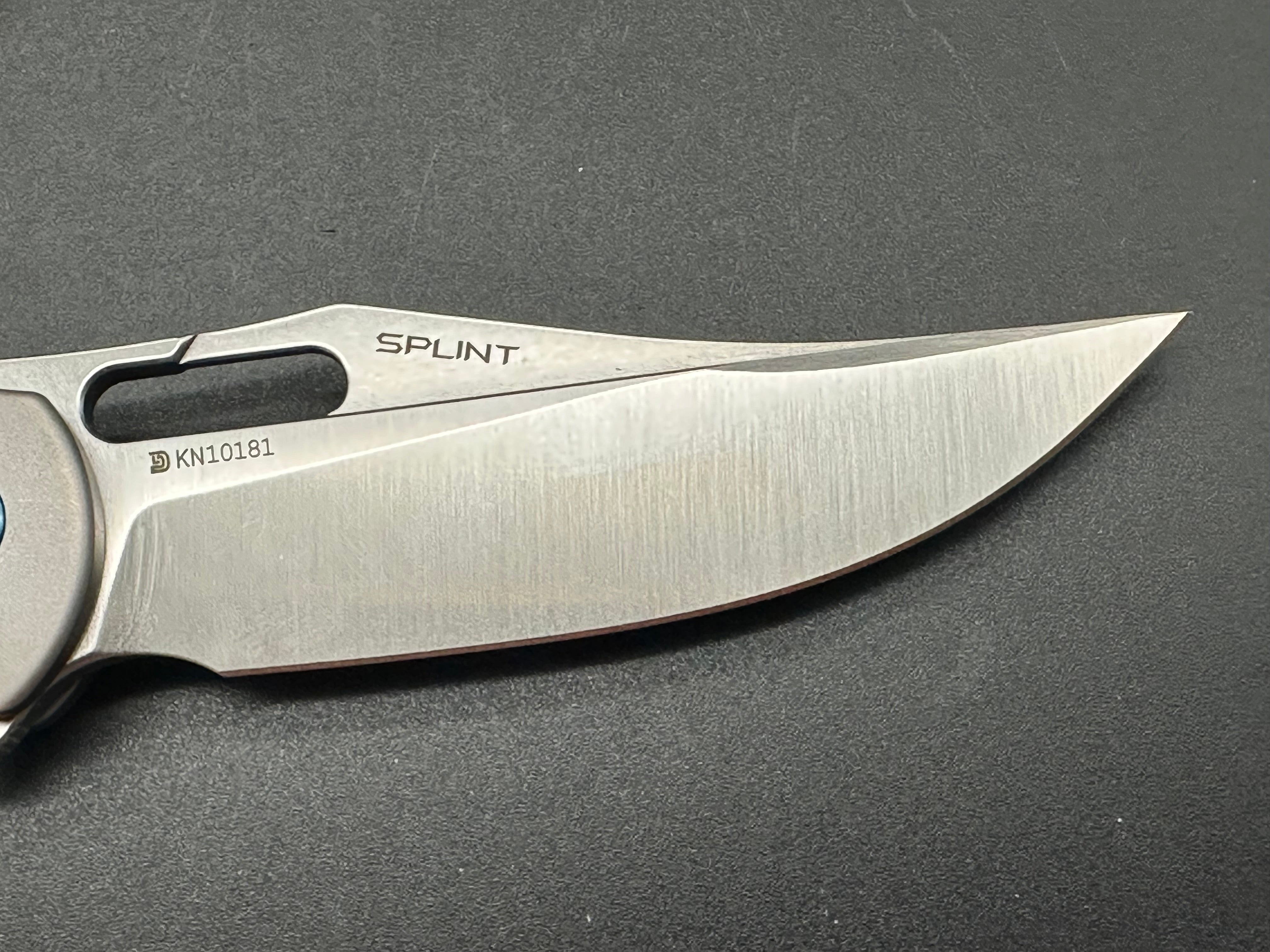OLIGHT OKNIFE SPLINT FOLDING KNIFE TITANIUM HANDLE CMP-S35VN