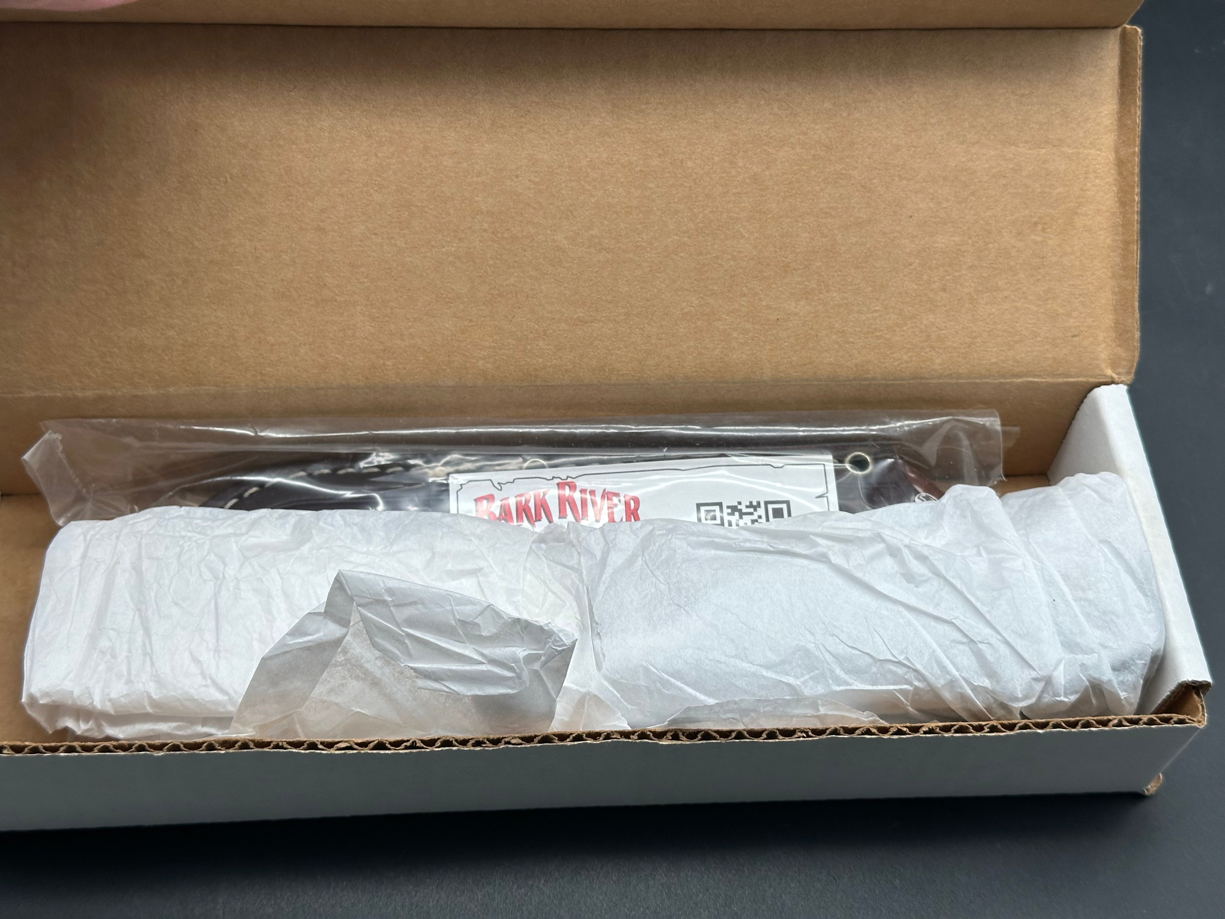Bark River Handy Hunter black canvas micarta A-2 steel First Production
