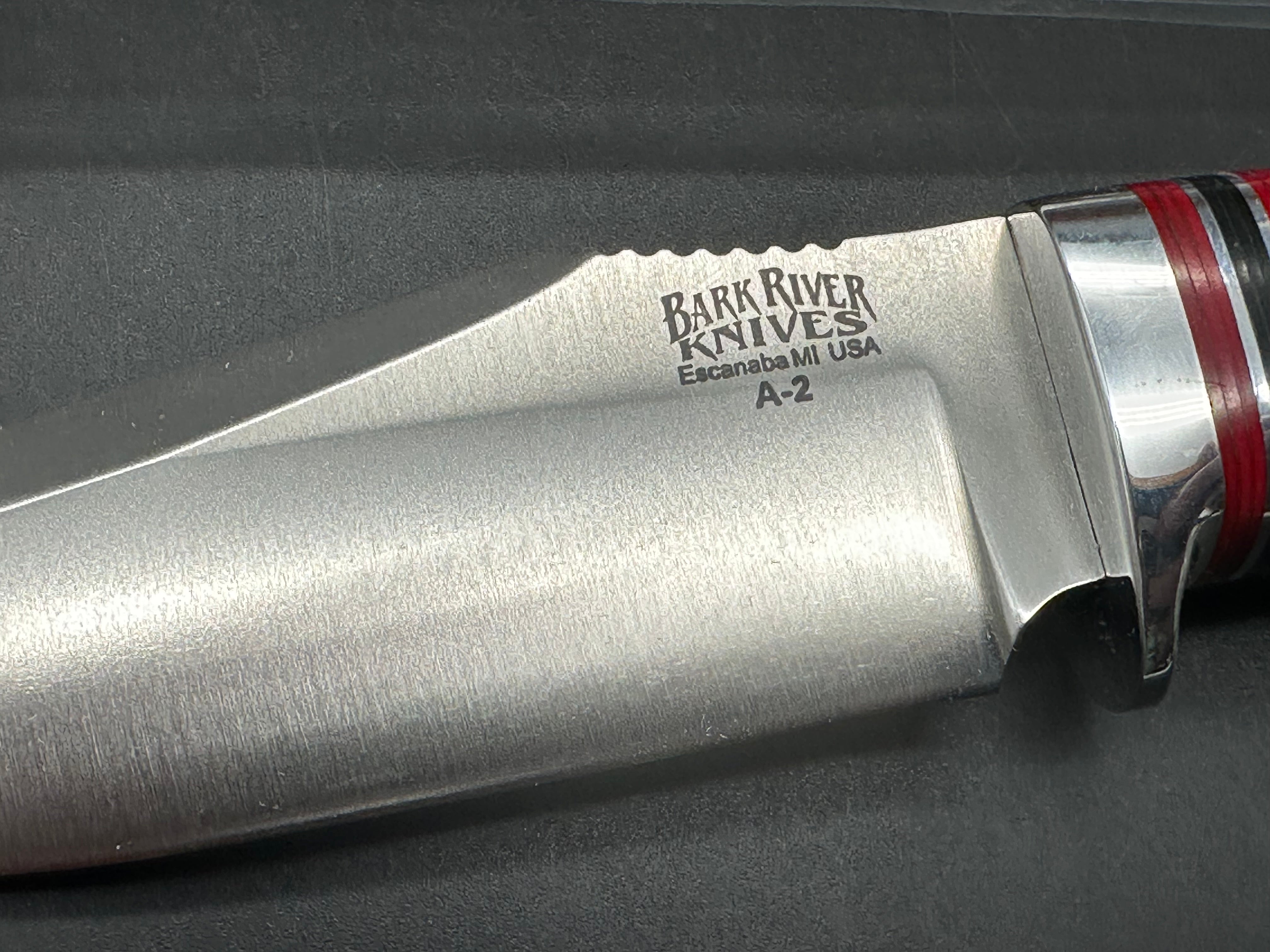 Bark River Handy Hunter black canvas micarta A-2 steel First Production