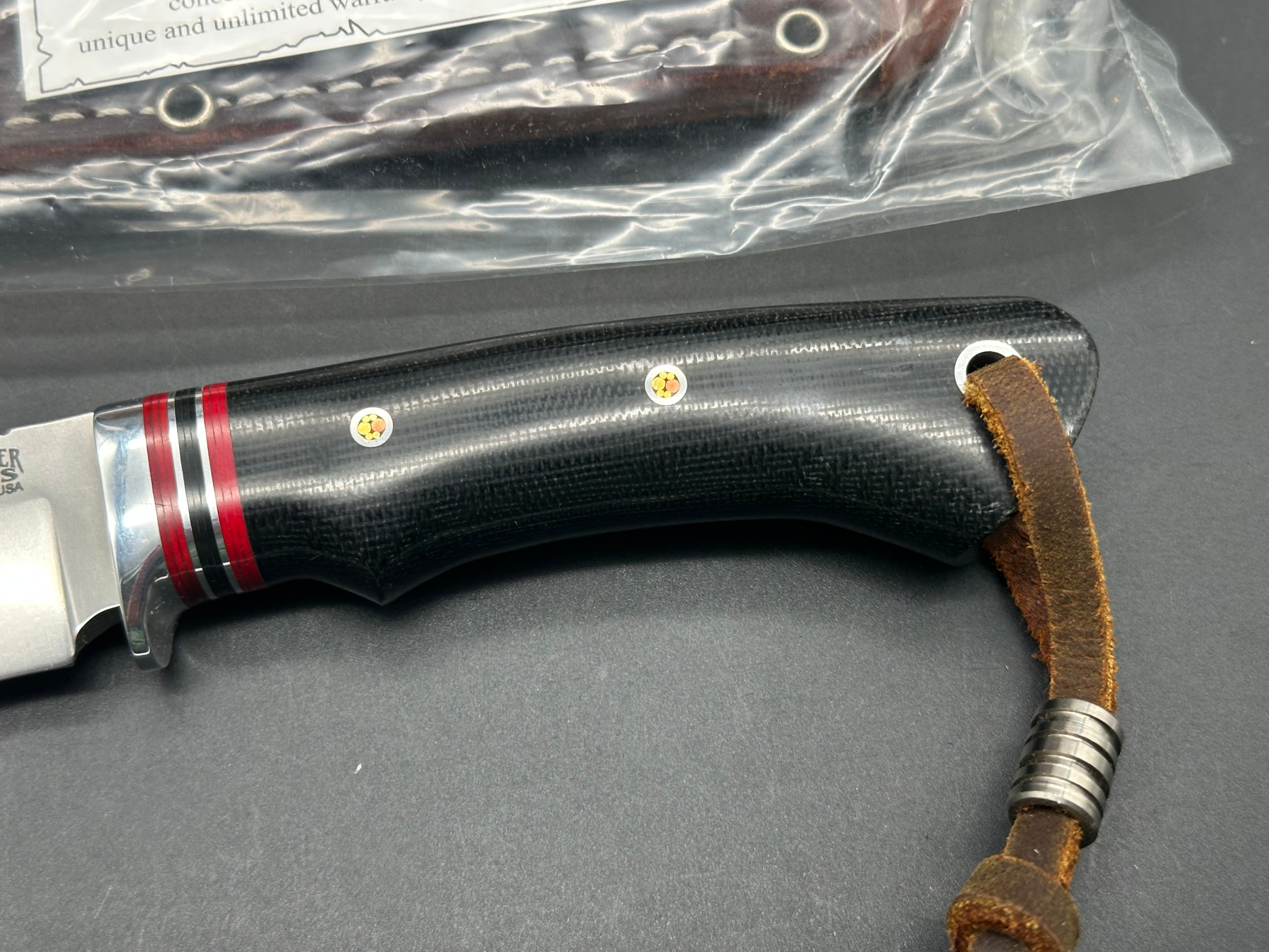 Bark River Handy Hunter black canvas micarta A-2 steel First Production