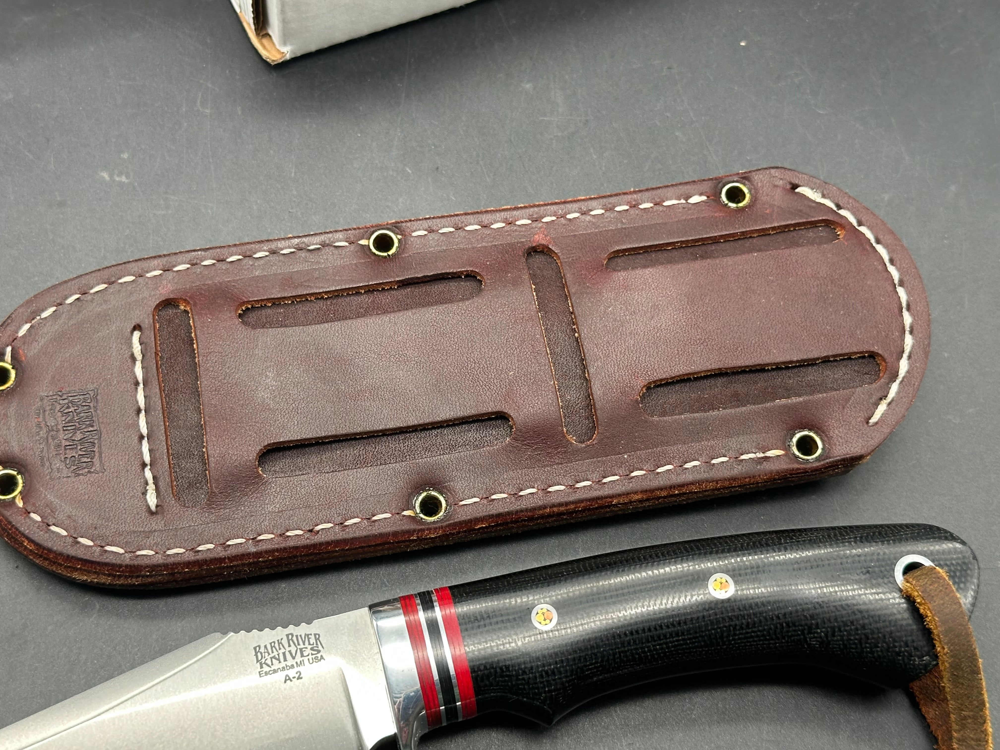 Bark River Handy Hunter black canvas micarta A-2 steel First Production